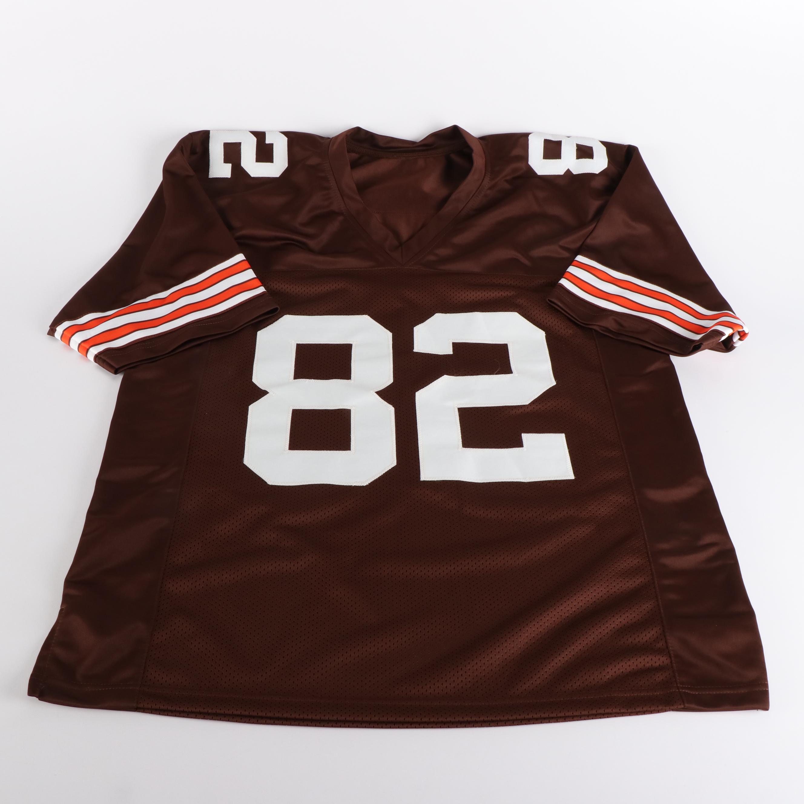 Ozzie Newsome Signed Cleveland Browns Football Jersey, Beckett