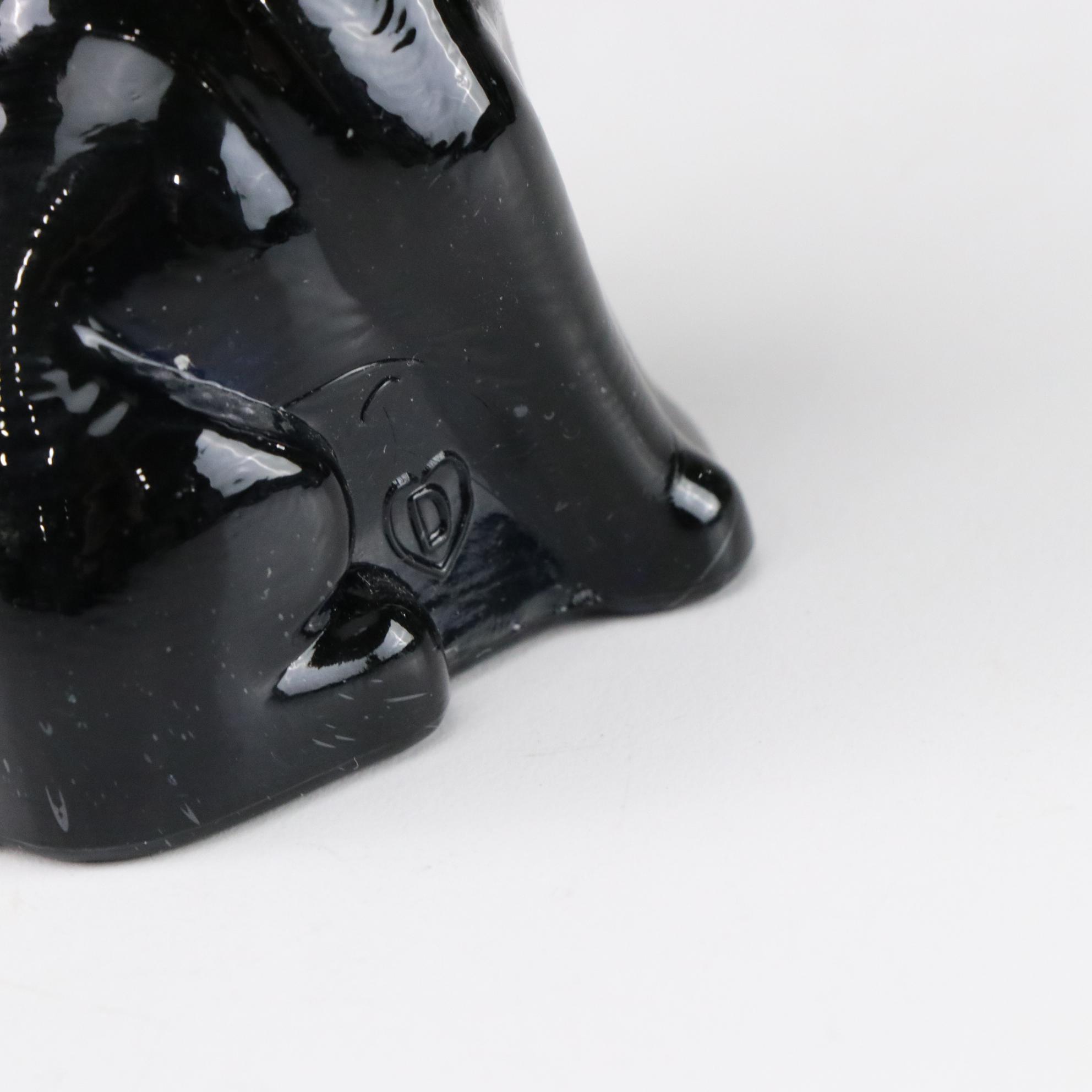 Uranium Glass in Set of "Pooch" Dog Figurines by Degenhart