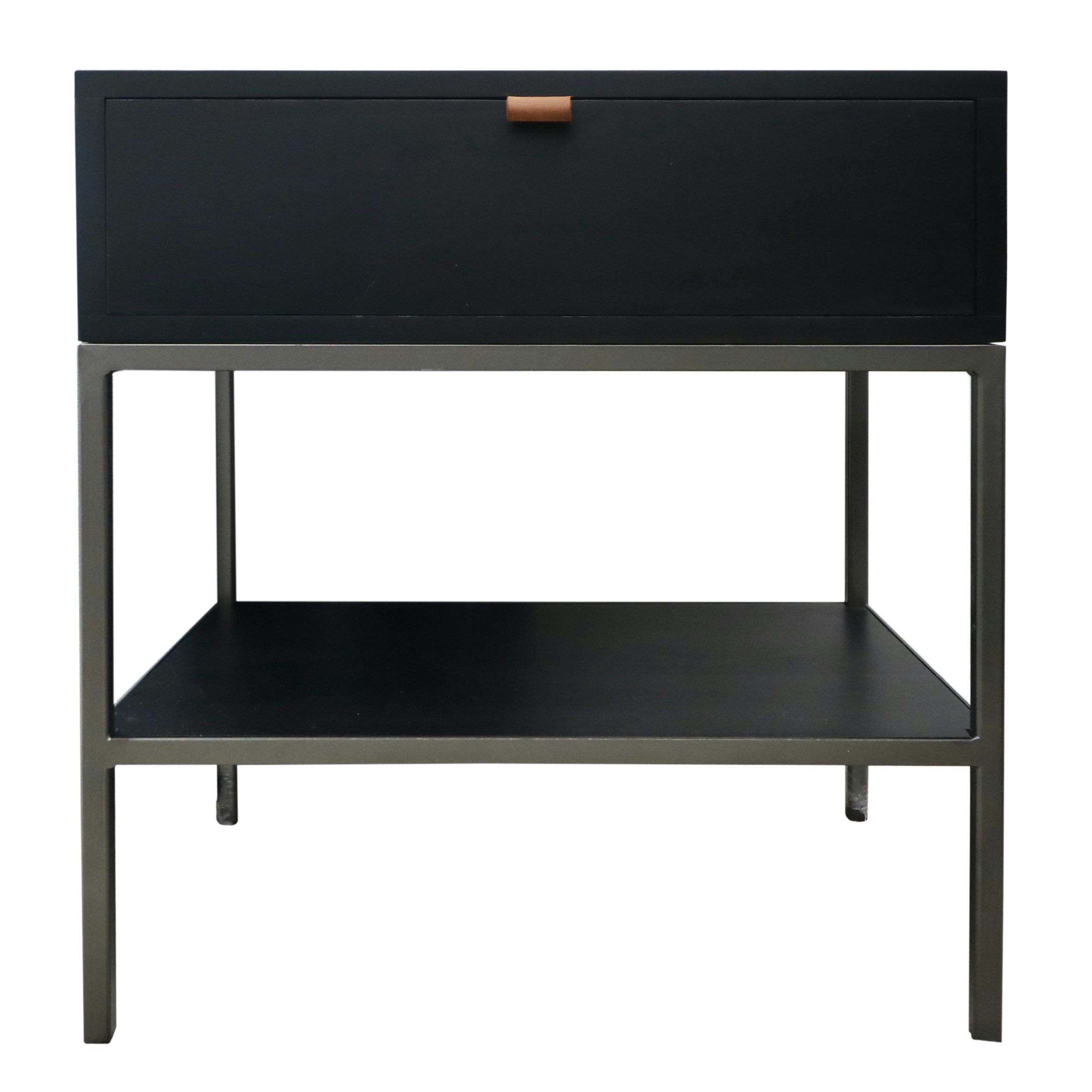 Four Hands "Trey" Industrial Style Nightstands, Pair