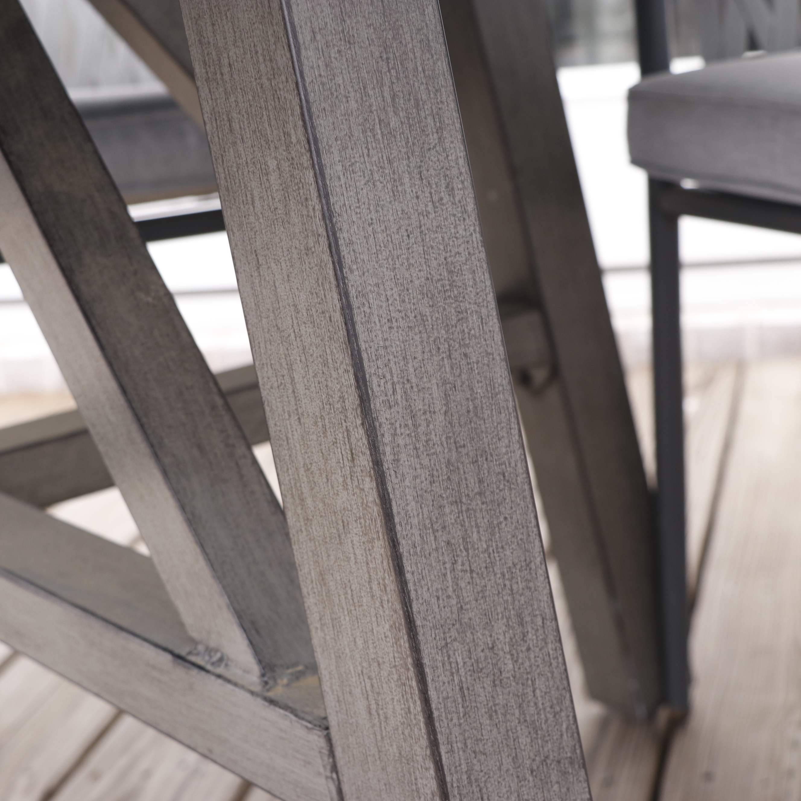 Smith & Hawken Aluminum Patio Dining Table and Ashley "Palm Bliss" Chairs