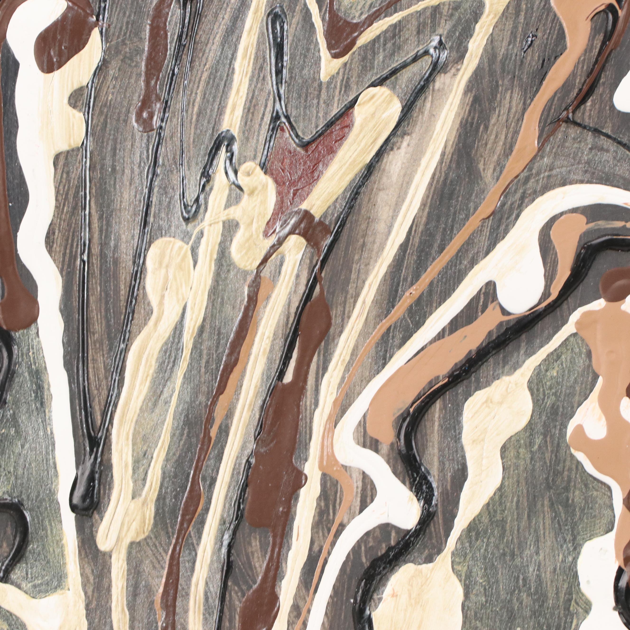 Ann Bowers Abstract Modernist Acrylic Painting, Late 20th Century