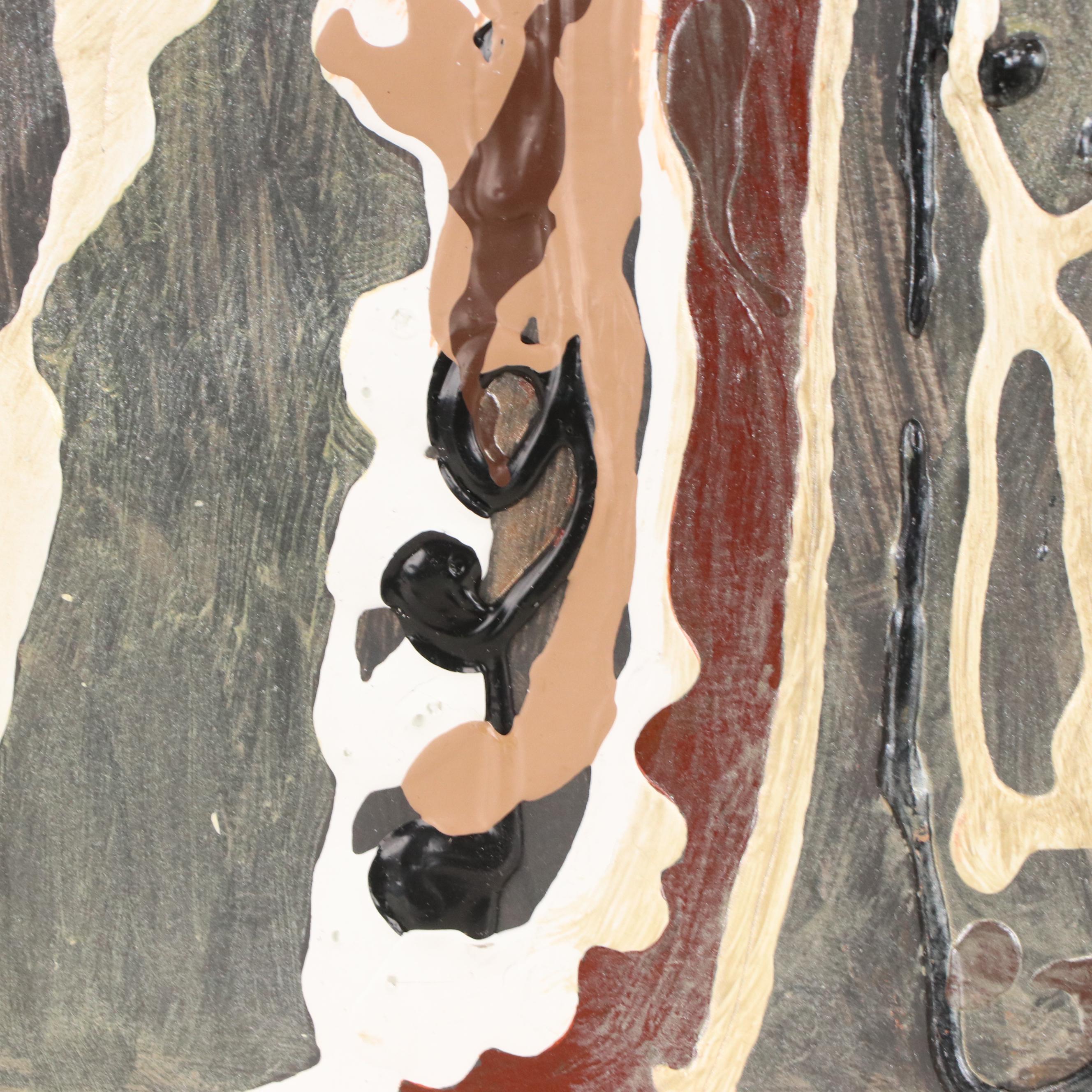 Ann Bowers Abstract Modernist Acrylic Painting, Late 20th Century