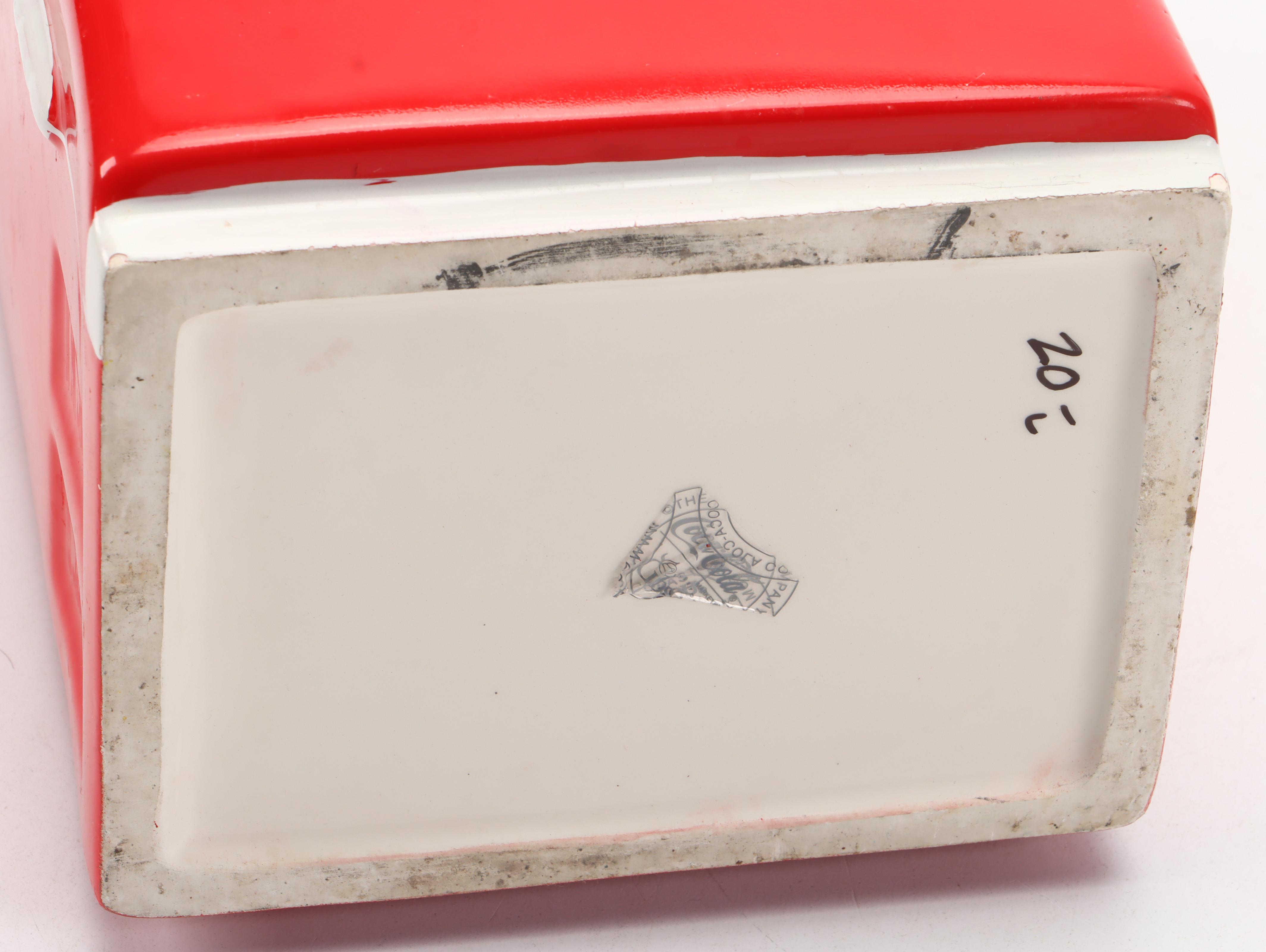 Coca-Cola Vending Machine Ceramic Cookie Jar