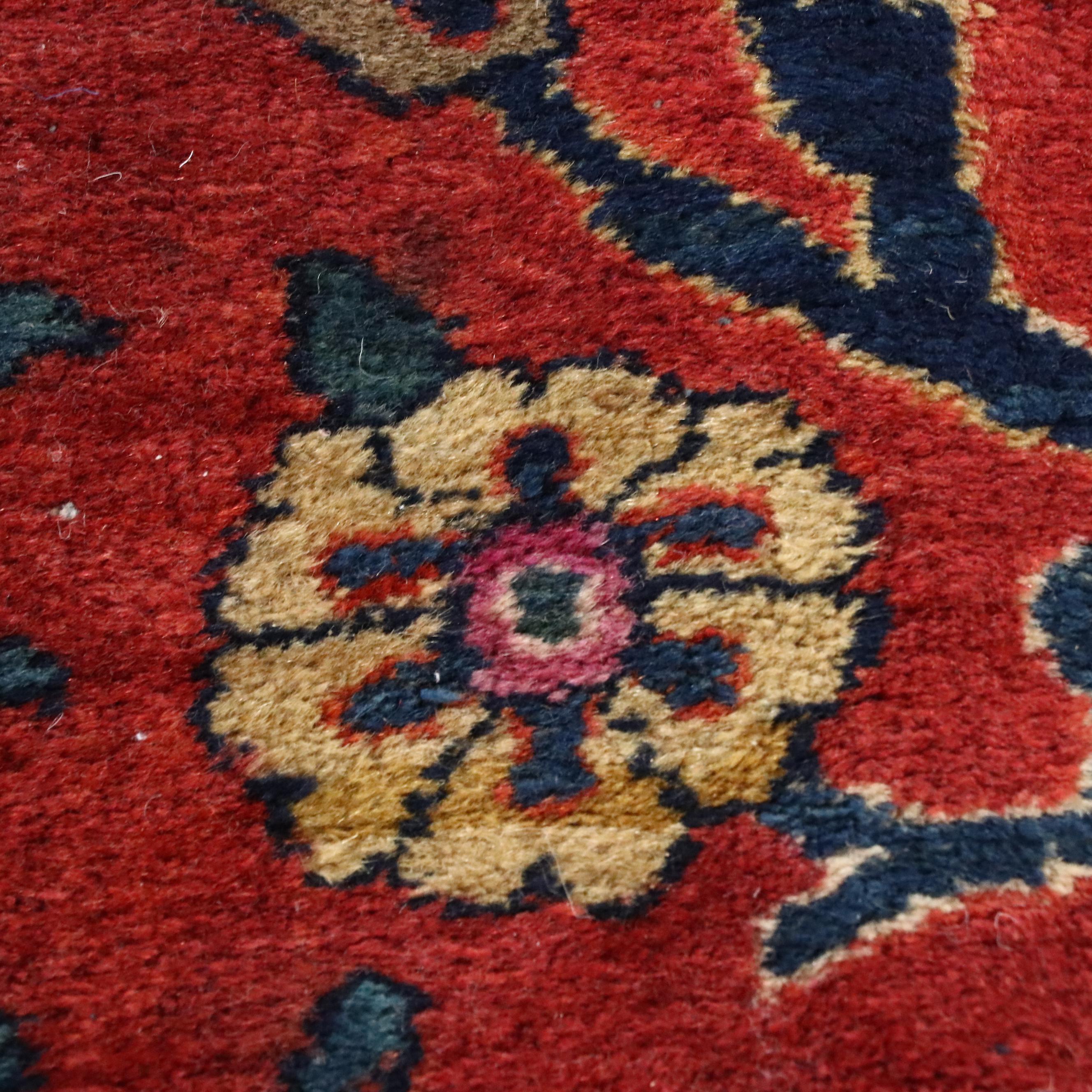 8'9 x 10'10 Hand-Knotted Persian Sarouk Area Rug