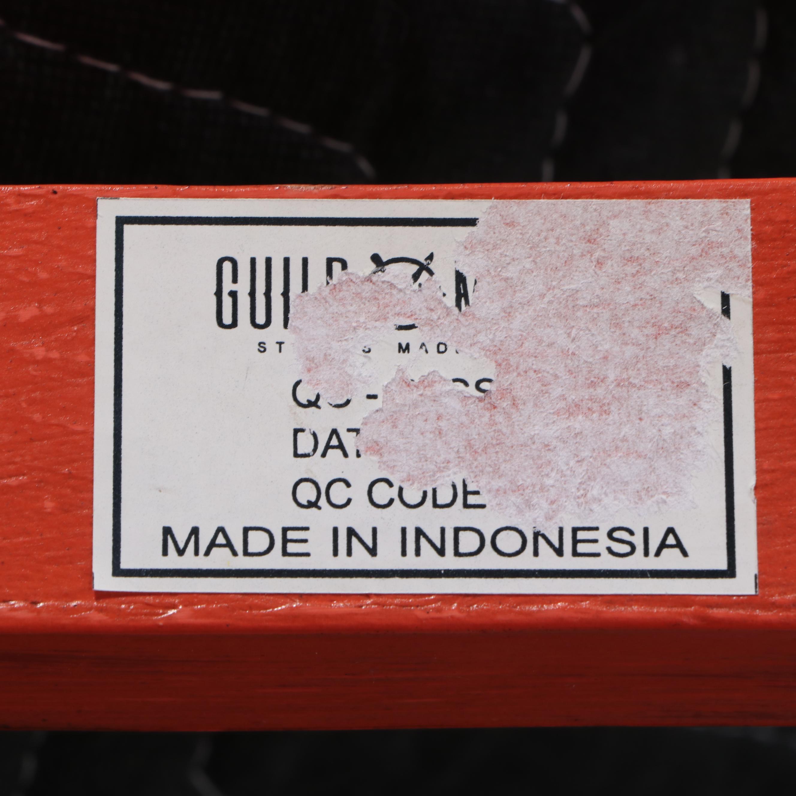 Moroccan Style Painted Wood and Glass Coffee Table