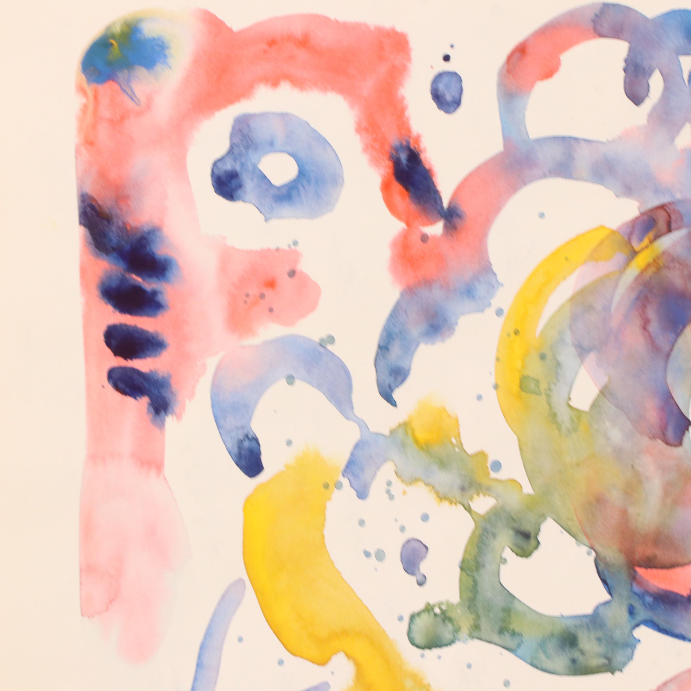 Jack Meanwell Floral Modern Watercolor Painting, 1978