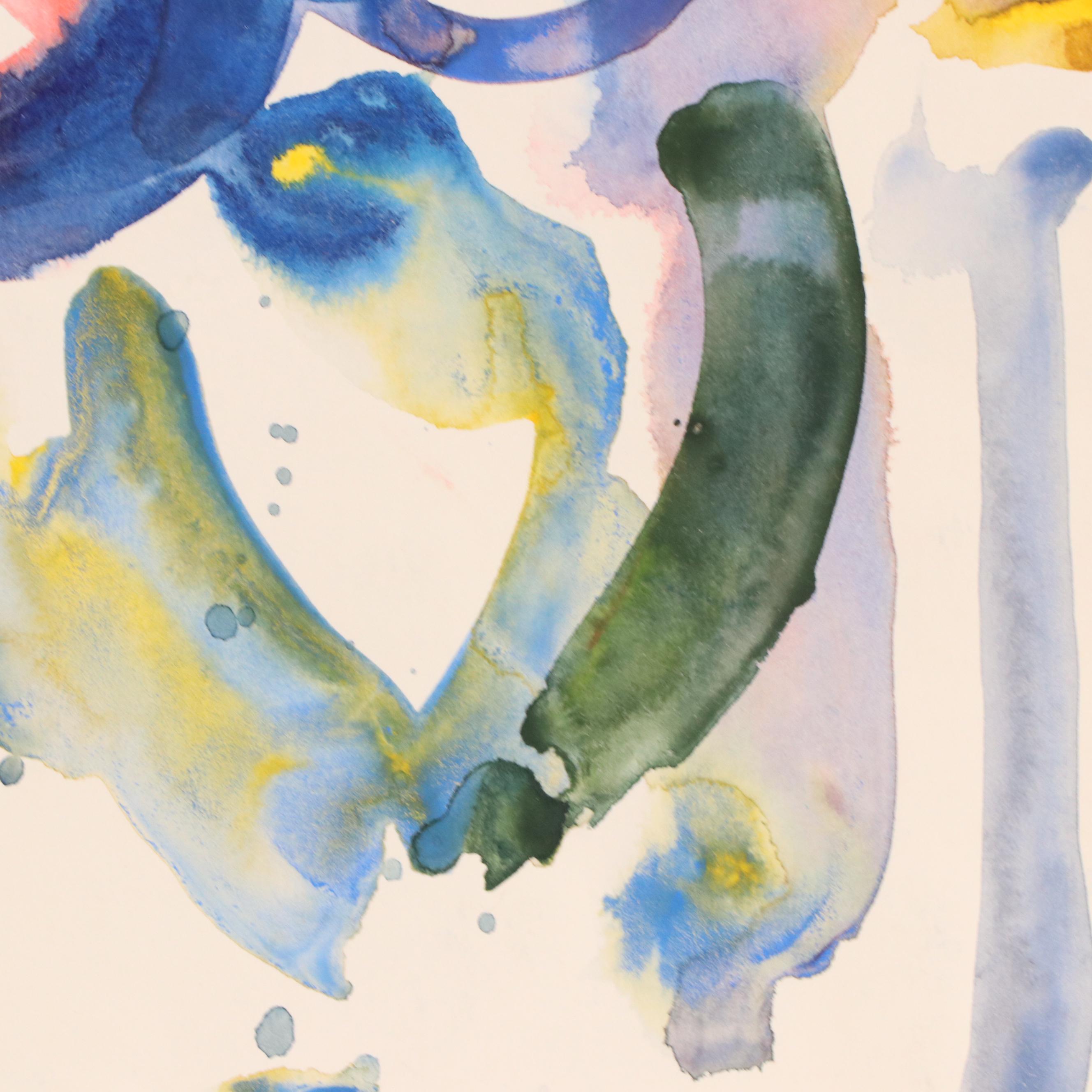 Jack Meanwell Floral Modern Watercolor Painting, 1978