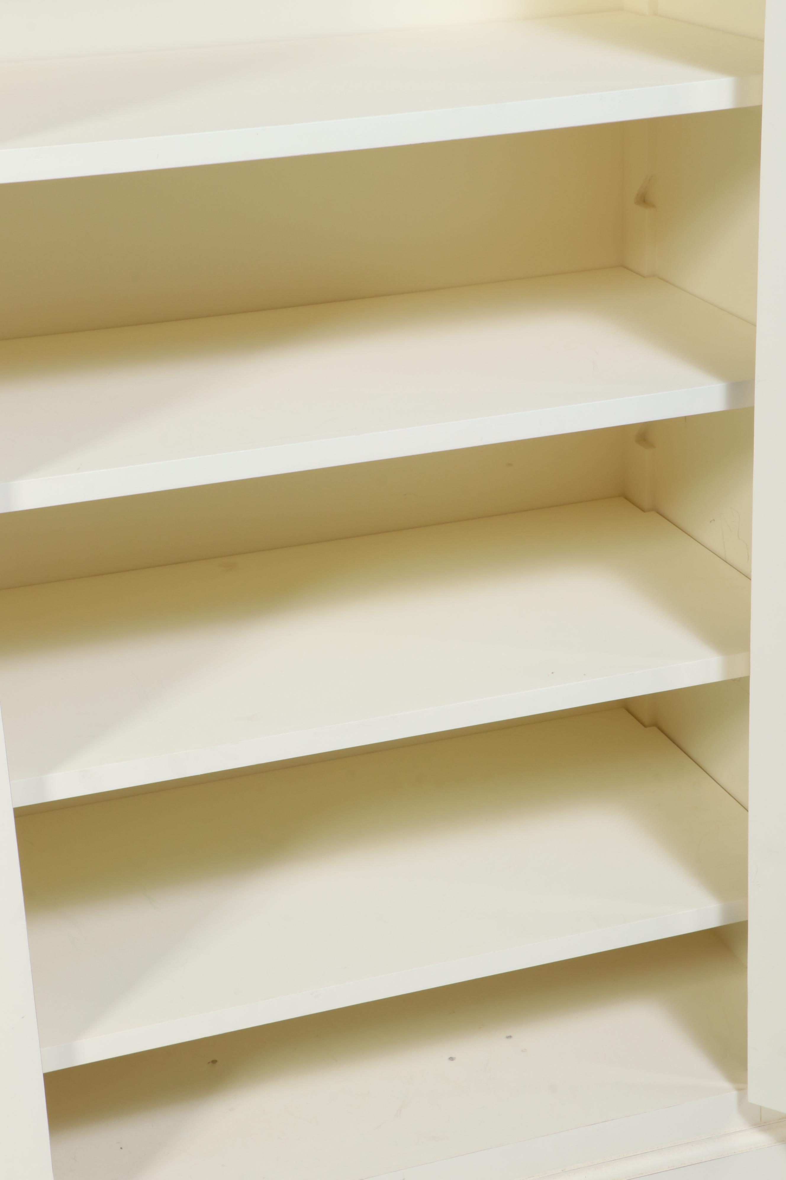 Land of Nod Shaker Style Contemporary White Painted Wardrobe Cabinet