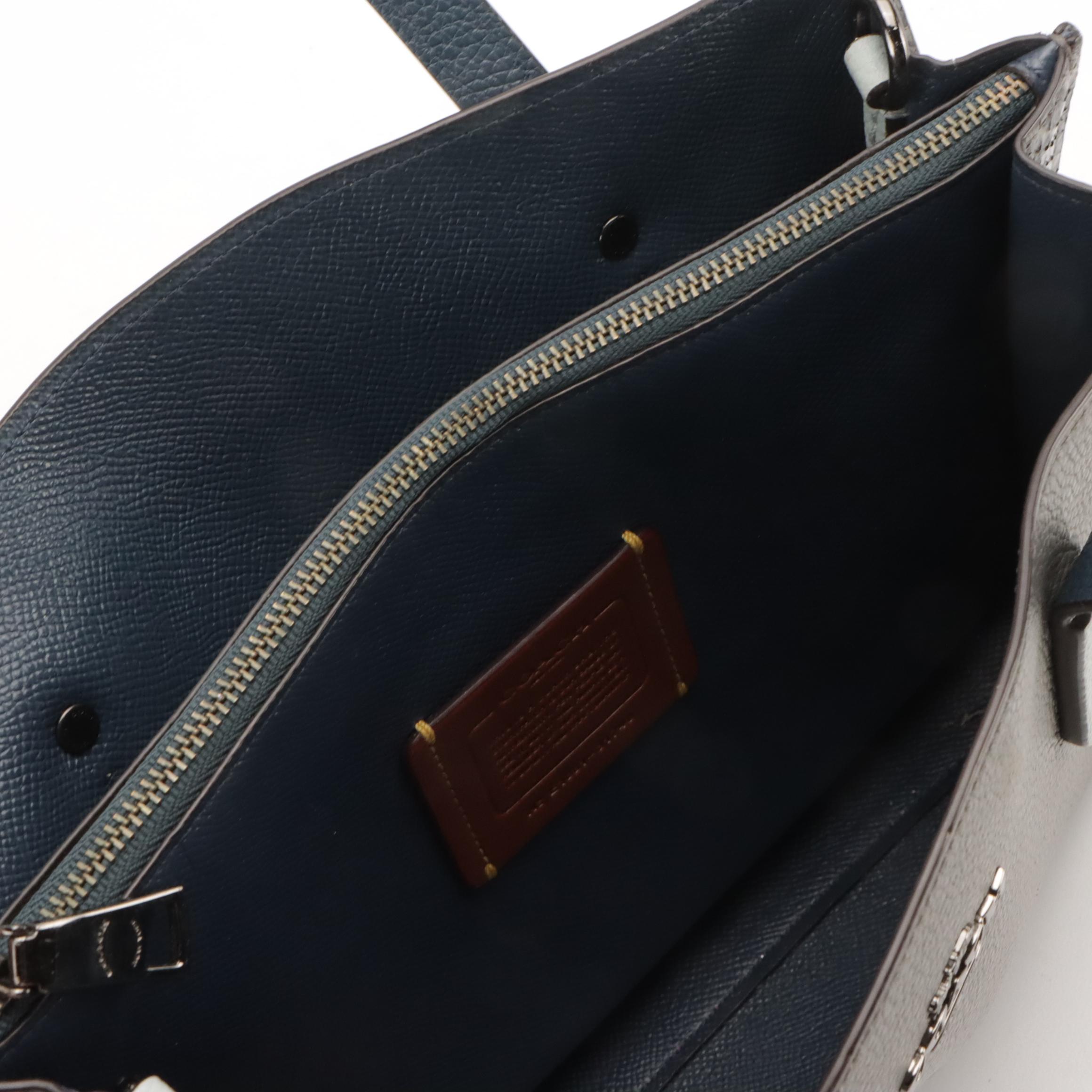 Coach Charlie Carryall 28 Two-Way Satchel in Snakeskin and Colorblock Leather