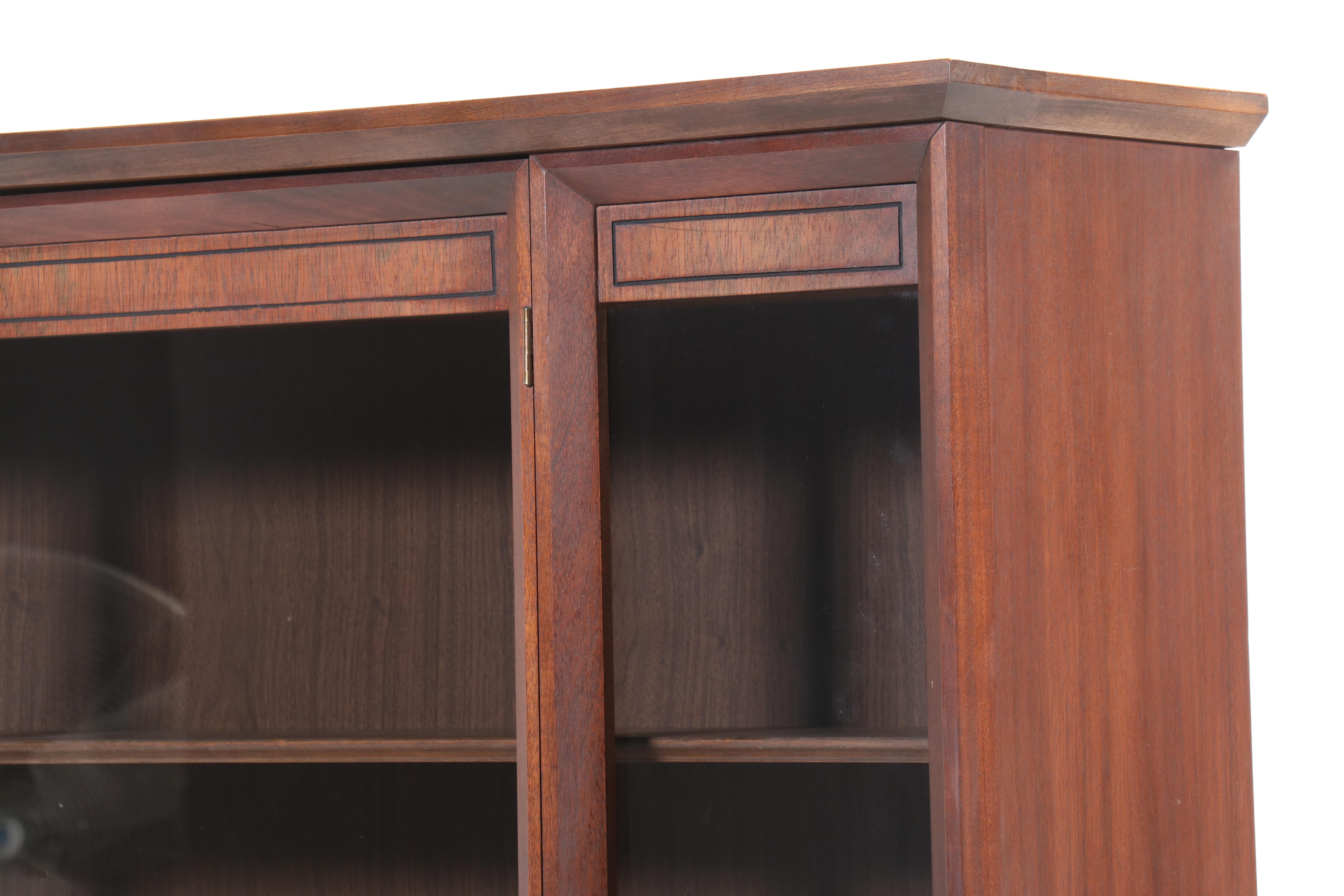 Kent Coffey "Tempo" Walnut China Cabinet, Mid-20th Century
