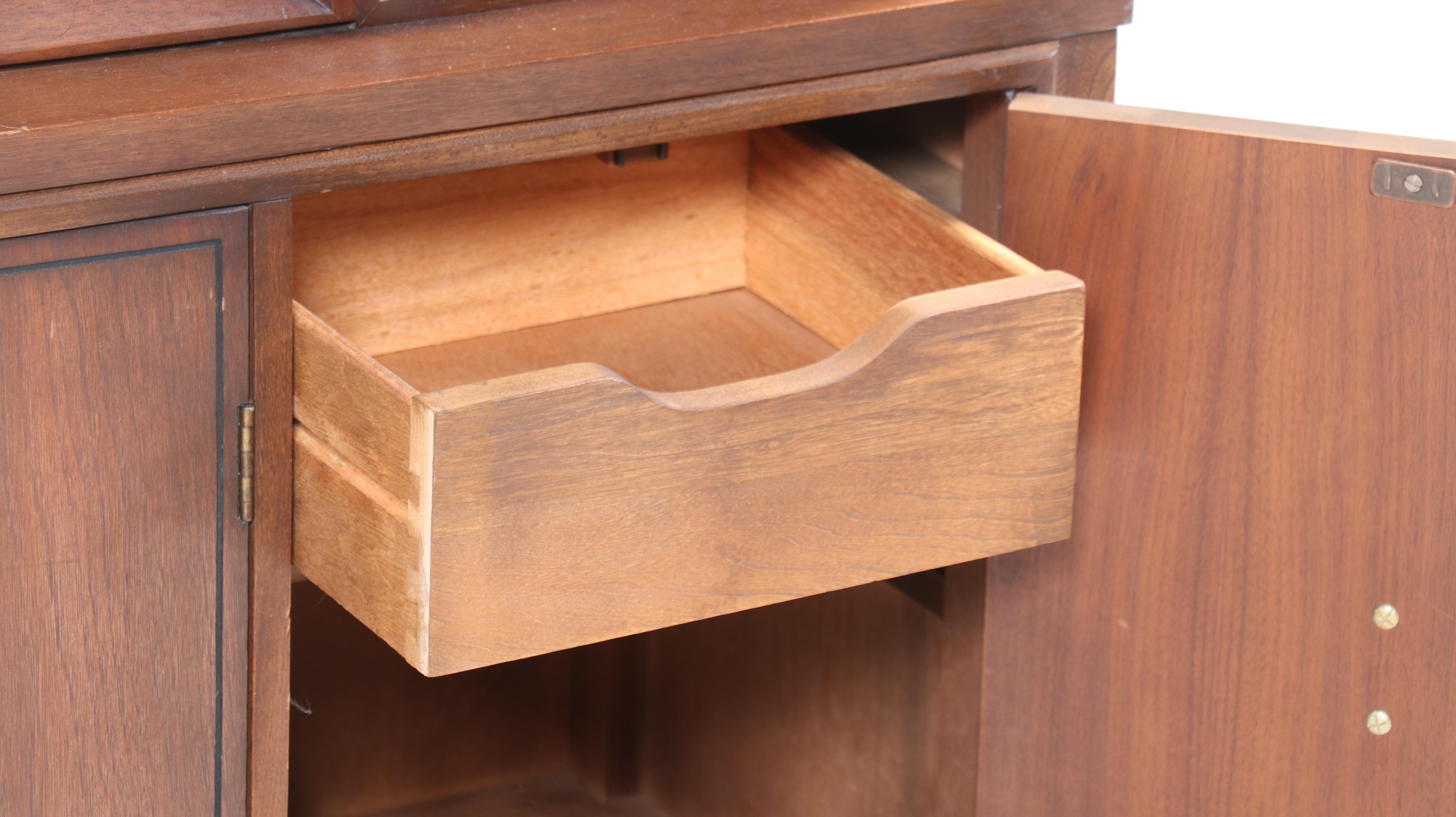 Kent Coffey "Tempo" Walnut China Cabinet, Mid-20th Century