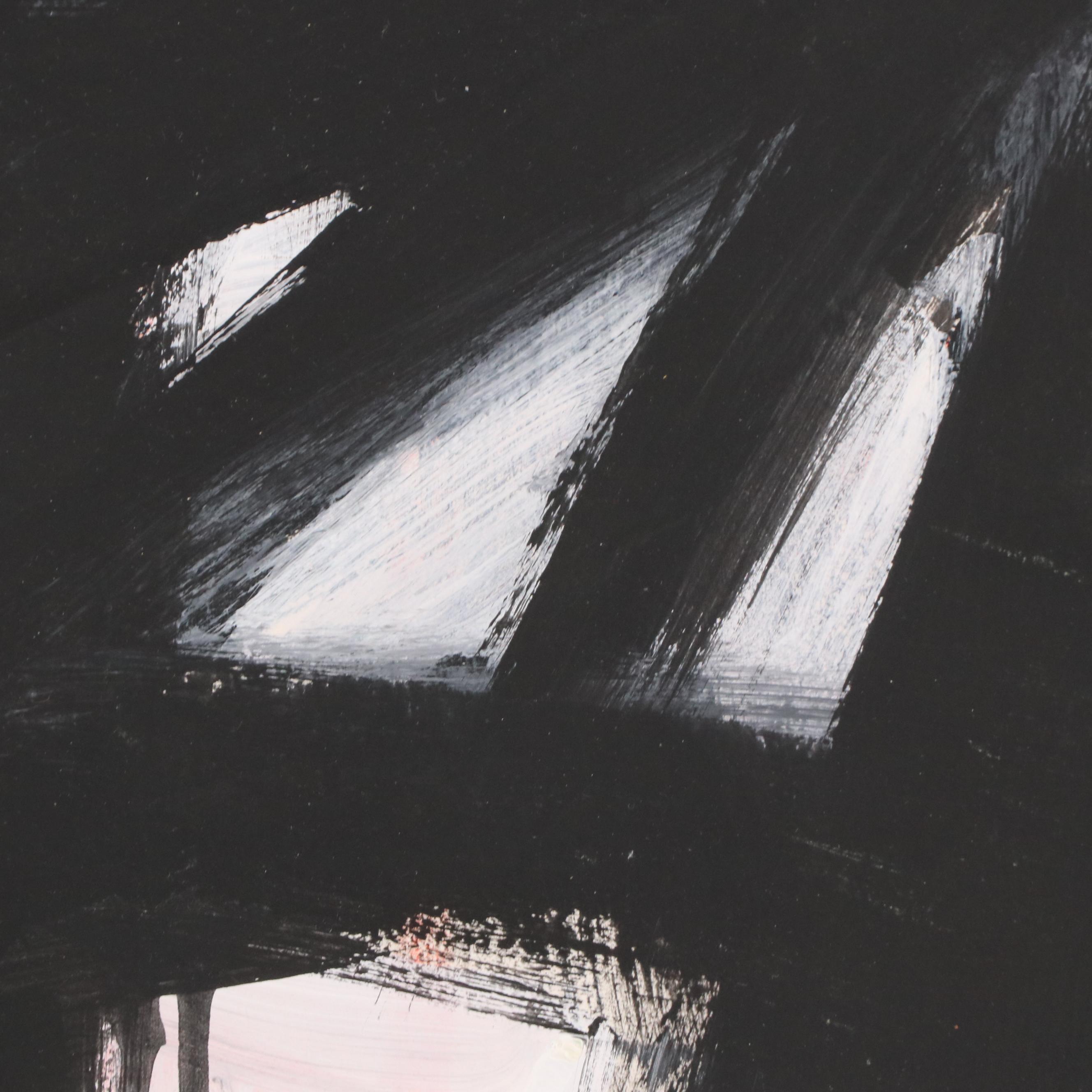 Jack Meanwell Abstract Modern Oil Painting, Late 20th Century