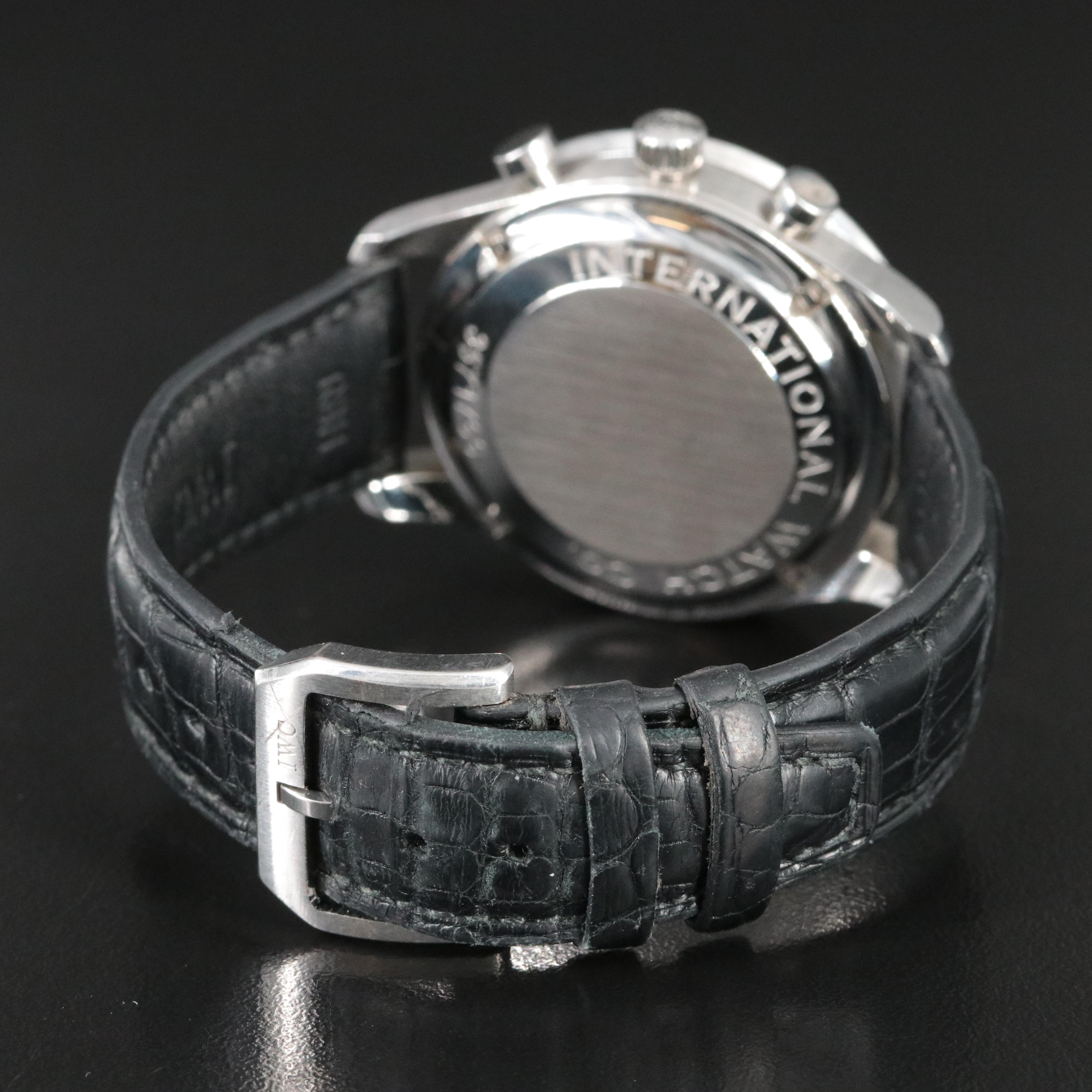 IWC Portuguese Chronograph IW371438 Black 41mm Steel Automatic Watch