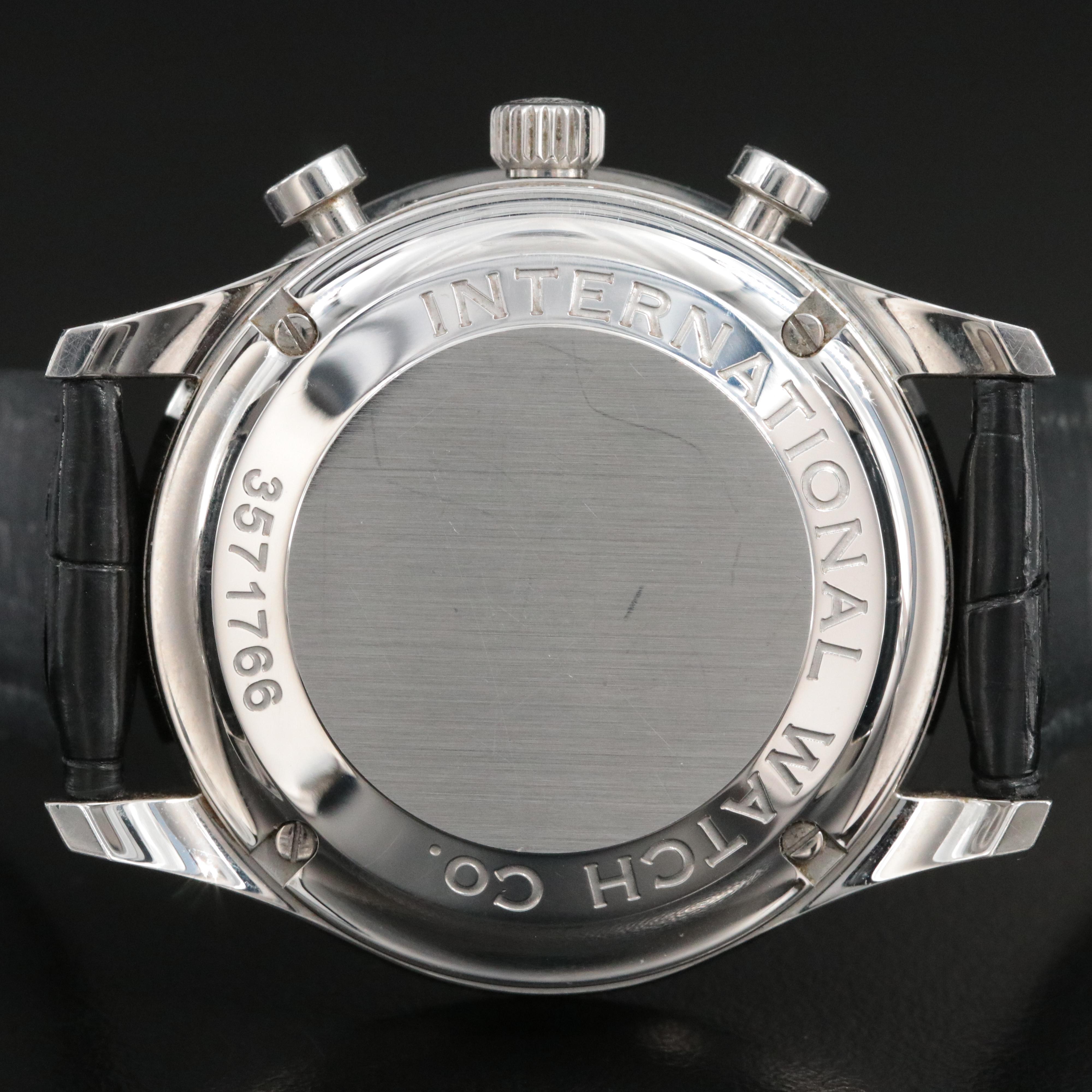 IWC Portuguese Chronograph IW371438 Black 41mm Steel Automatic Watch