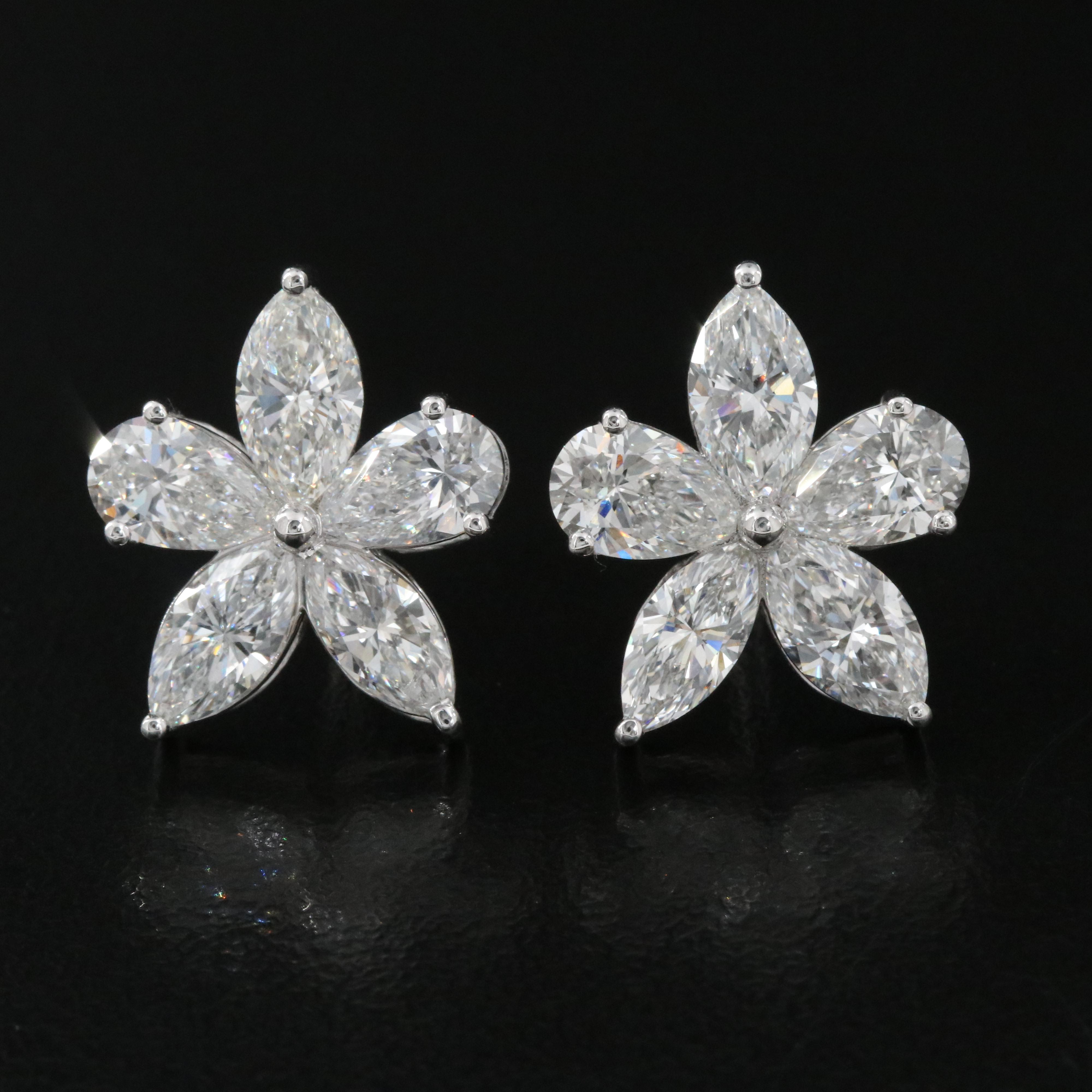 14K 5.35 CTW Lab Grown Diamond Earrings