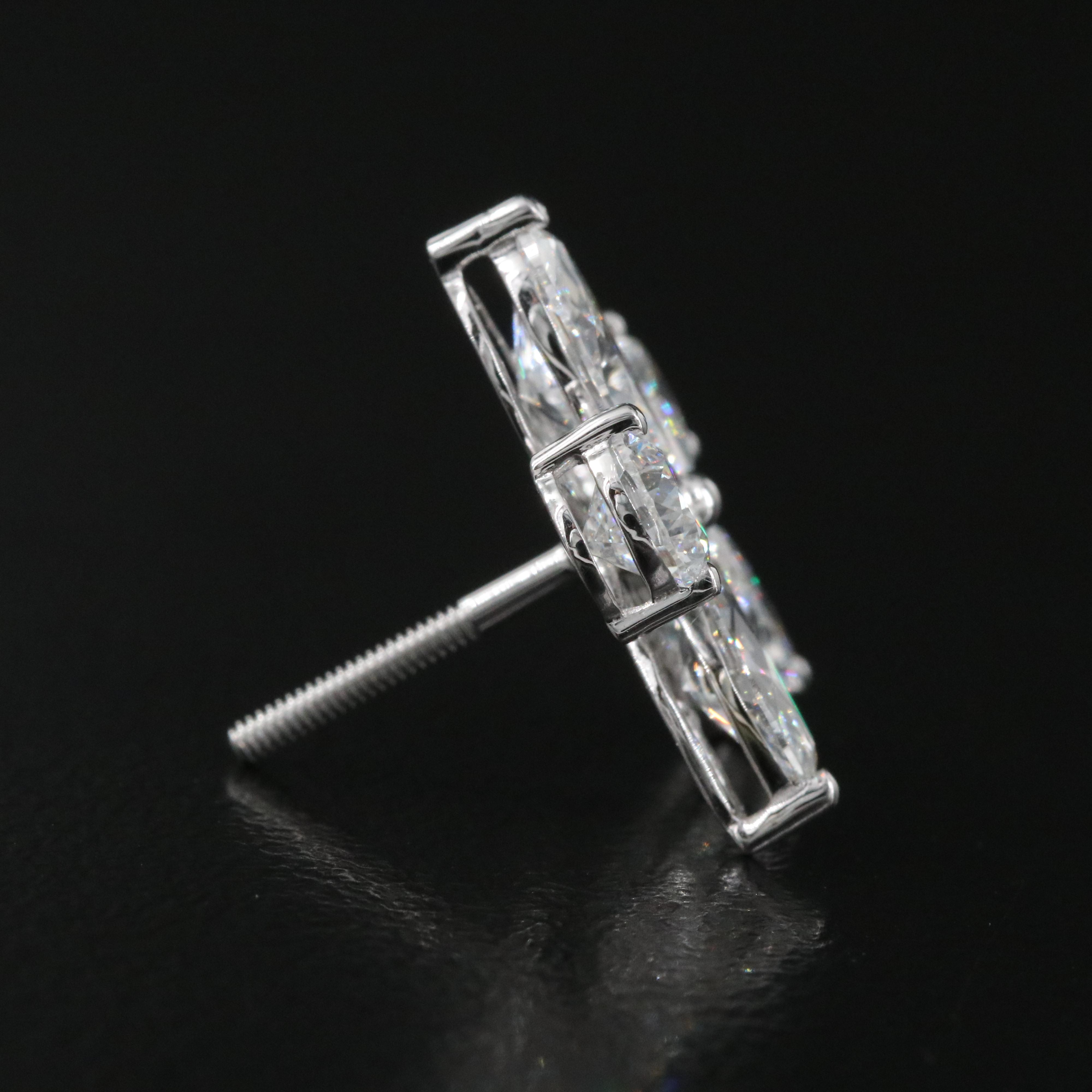 14K 5.35 CTW Lab Grown Diamond Earrings
