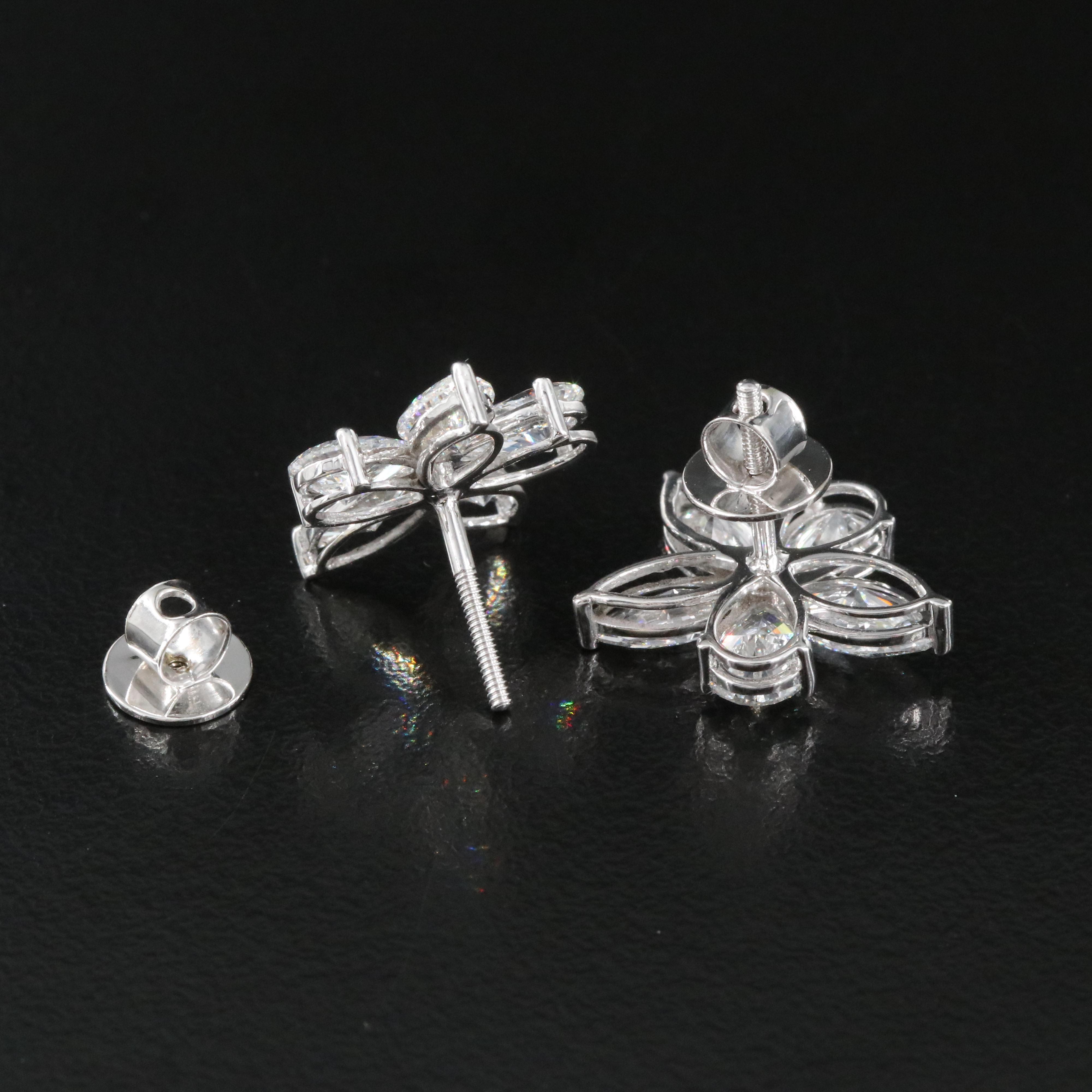 14K 5.35 CTW Lab Grown Diamond Earrings