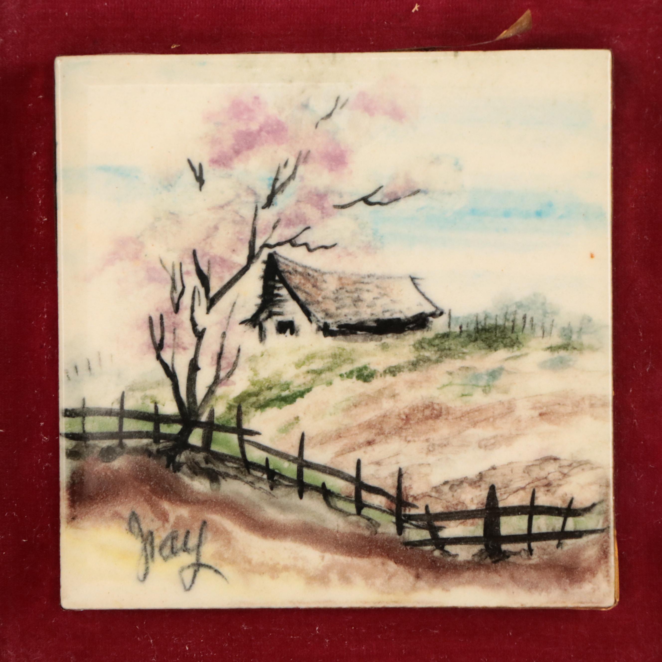 Framed Decorative Tile, Framed Botanical Print, Centerpiece Bowl and More