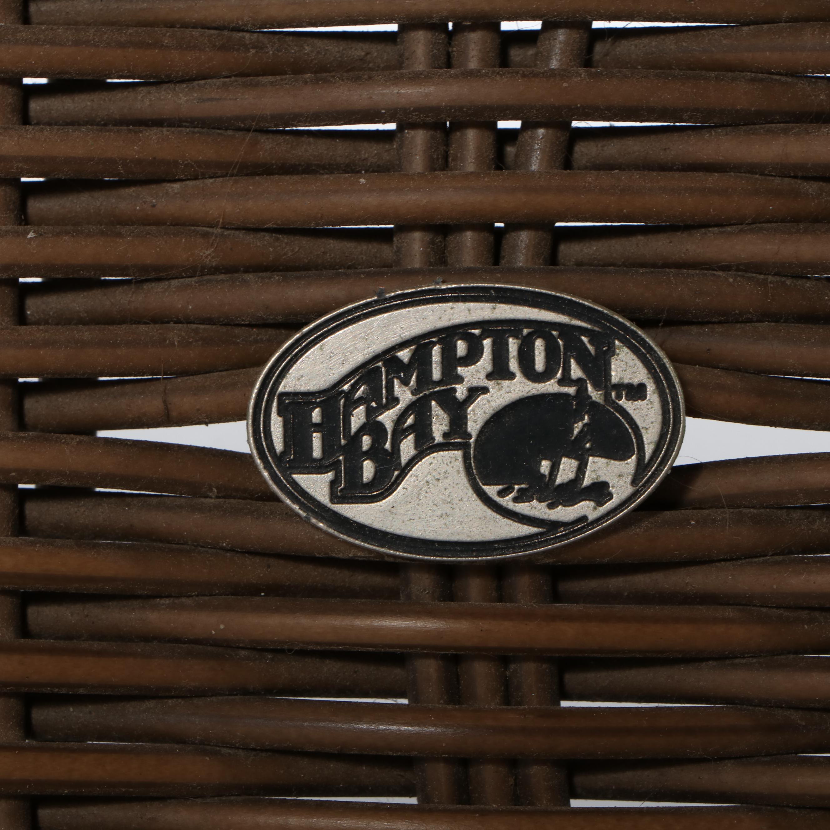 Hampton Bay Wicker Loveseat and Accent Table