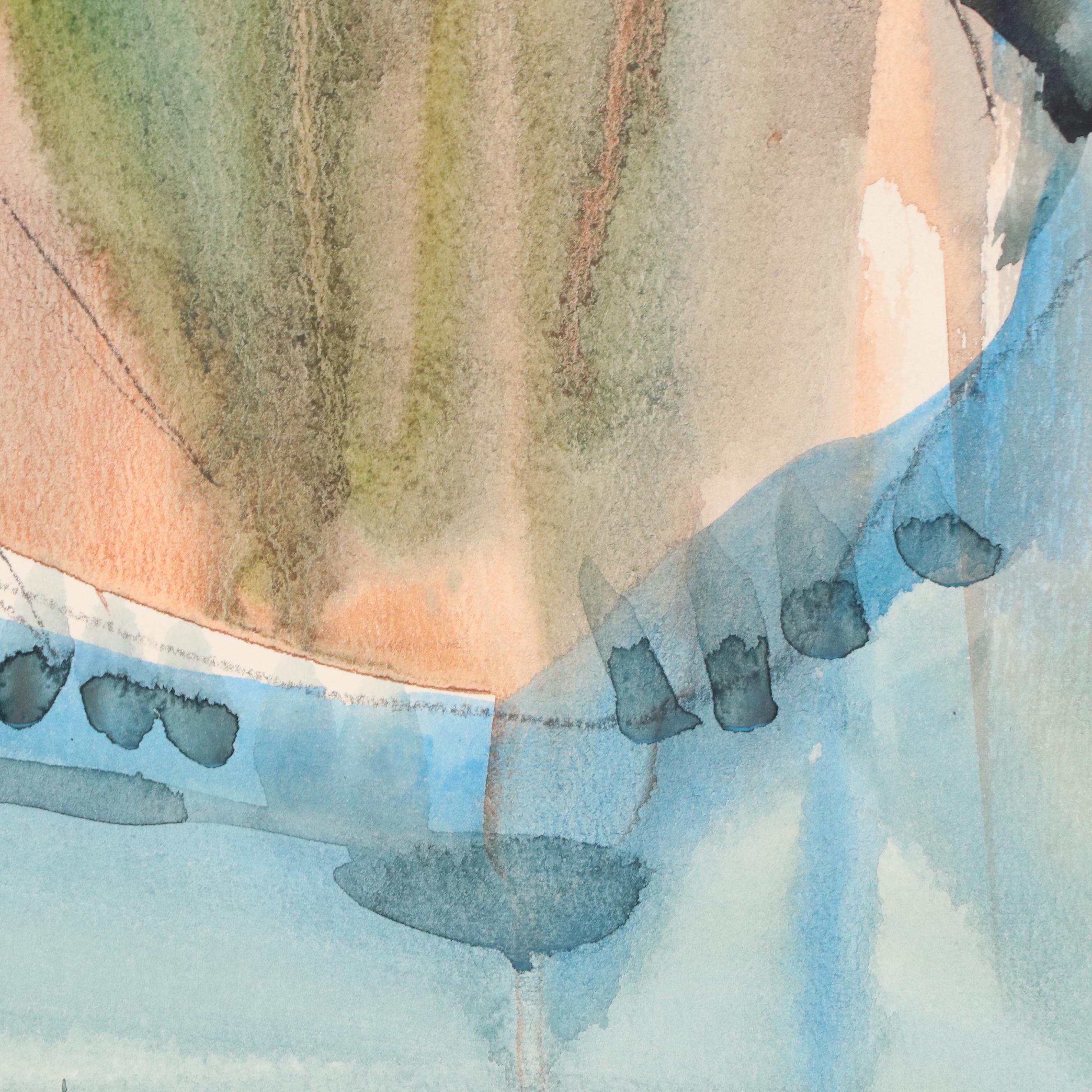 Jack Meanwell Watercolor Portrait: Modern, 1977