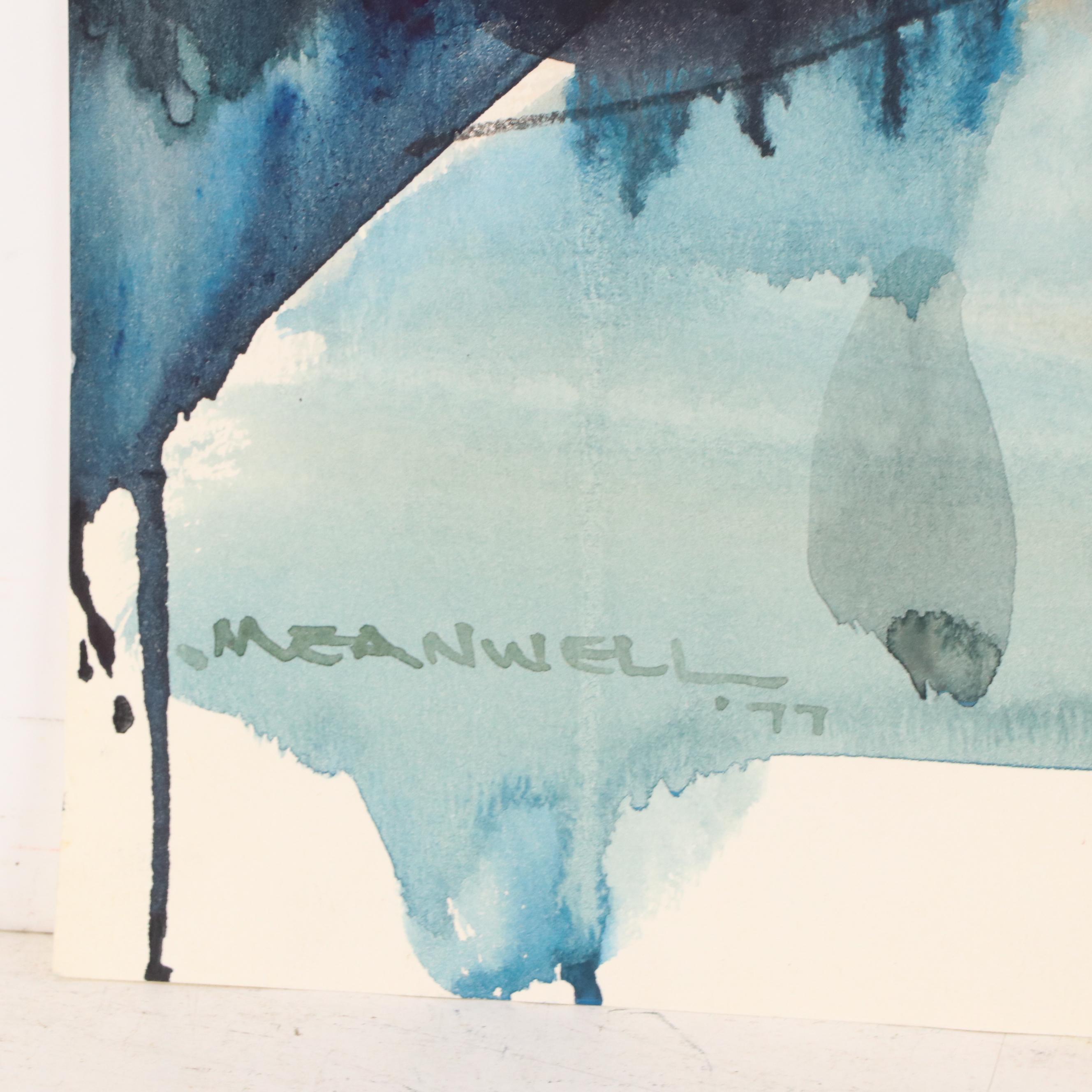 Jack Meanwell Watercolor Portrait: Modern, 1977