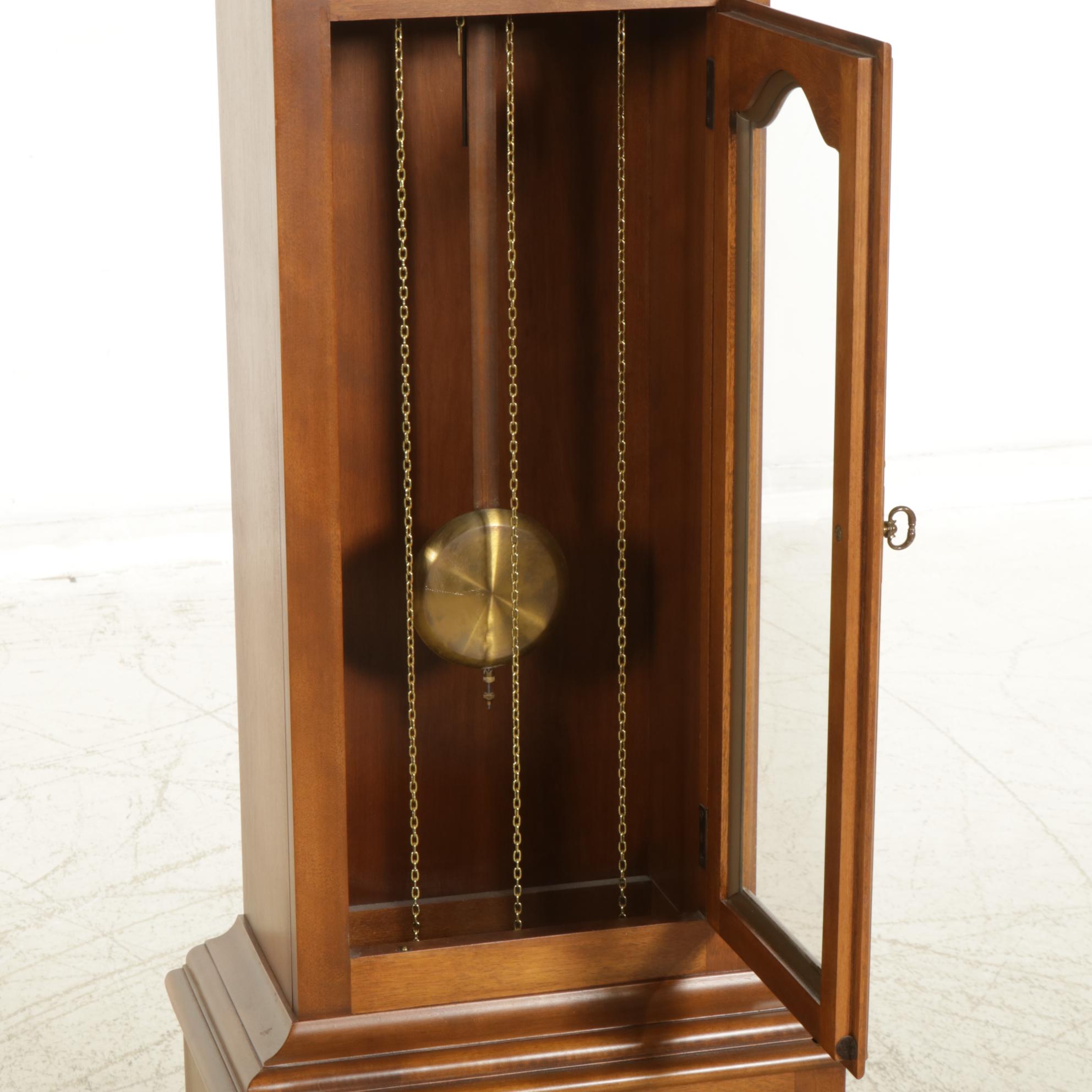 Ethan Allen Federal Style Maple Grandfather Clock