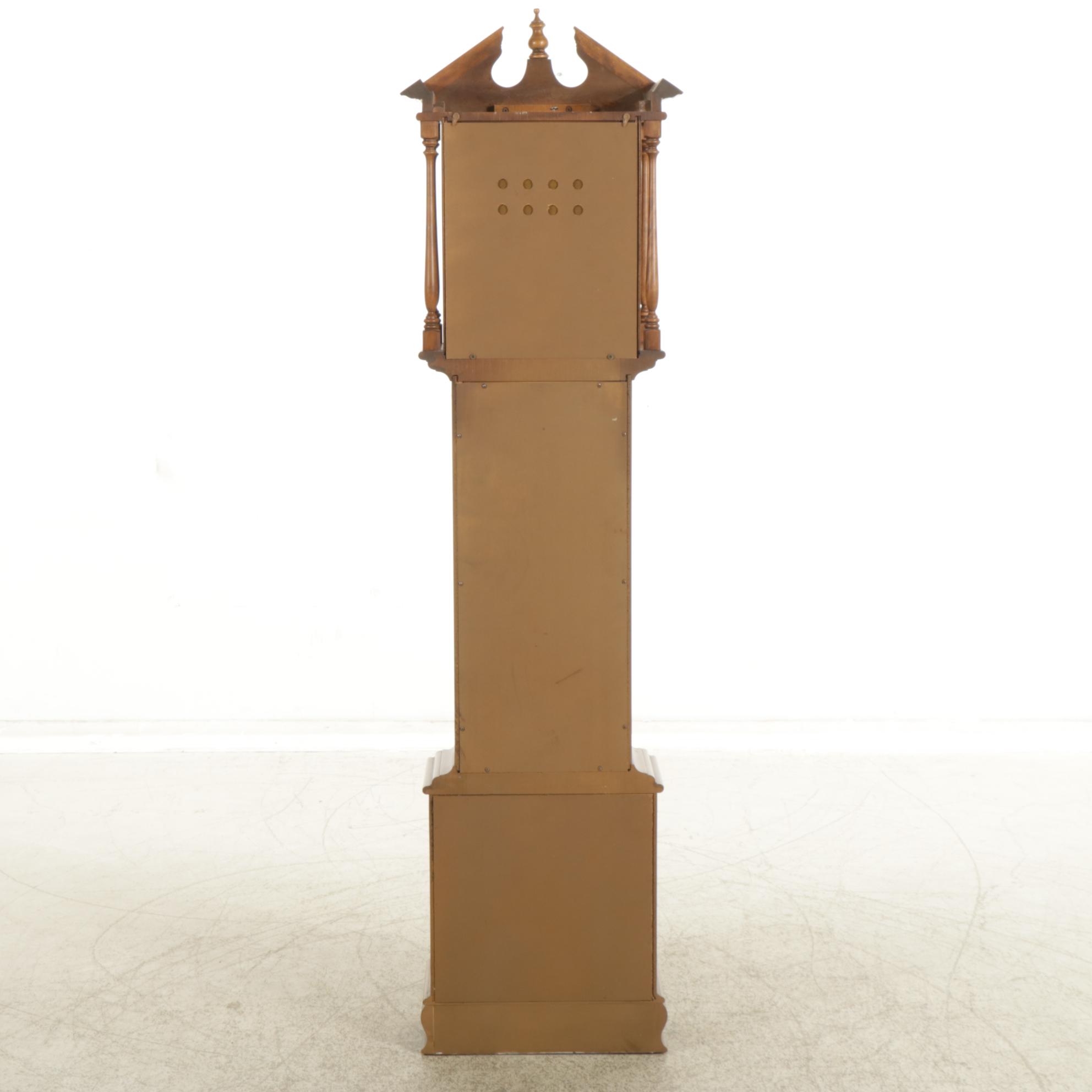 Ethan Allen Federal Style Maple Grandfather Clock