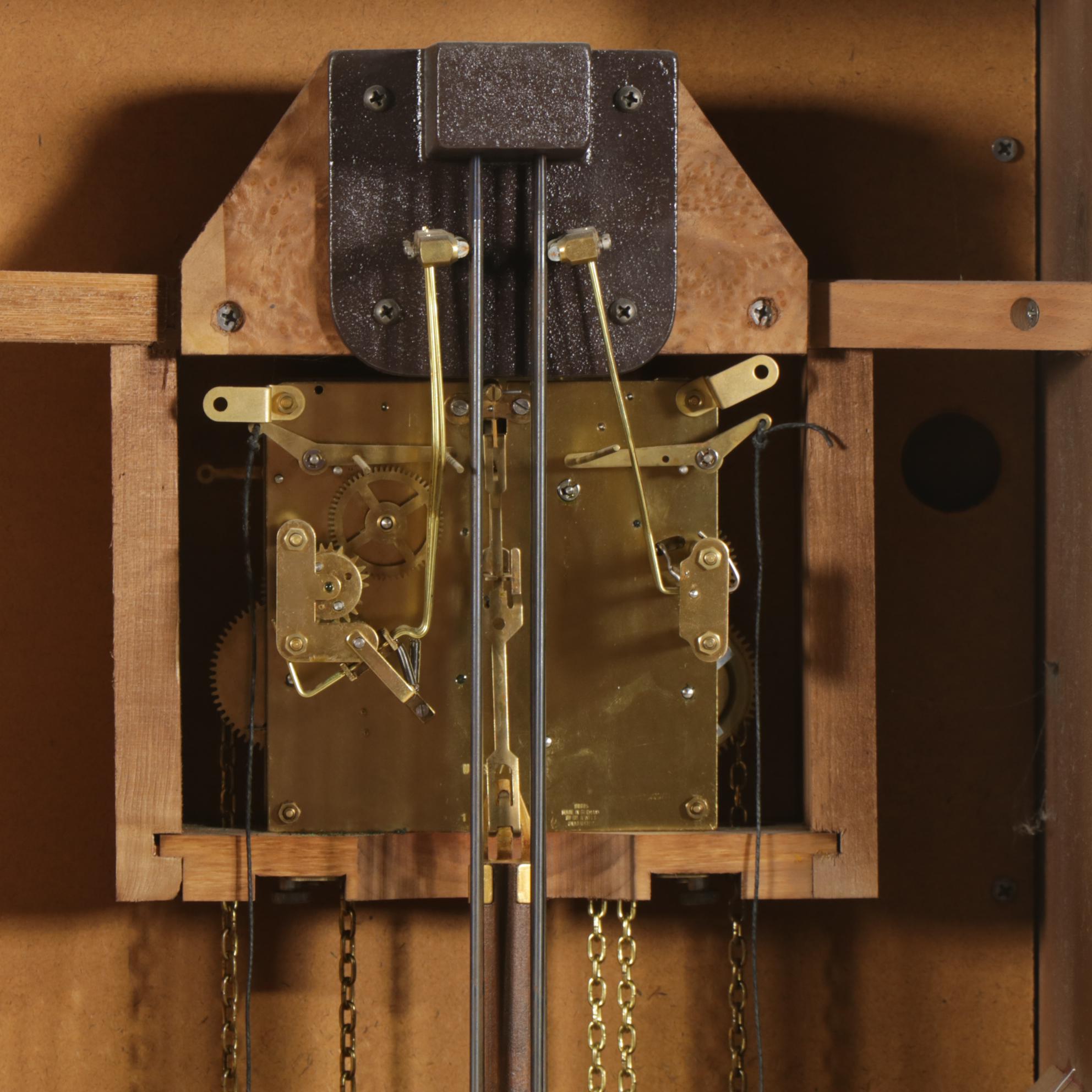 Ethan Allen Federal Style Maple Grandfather Clock