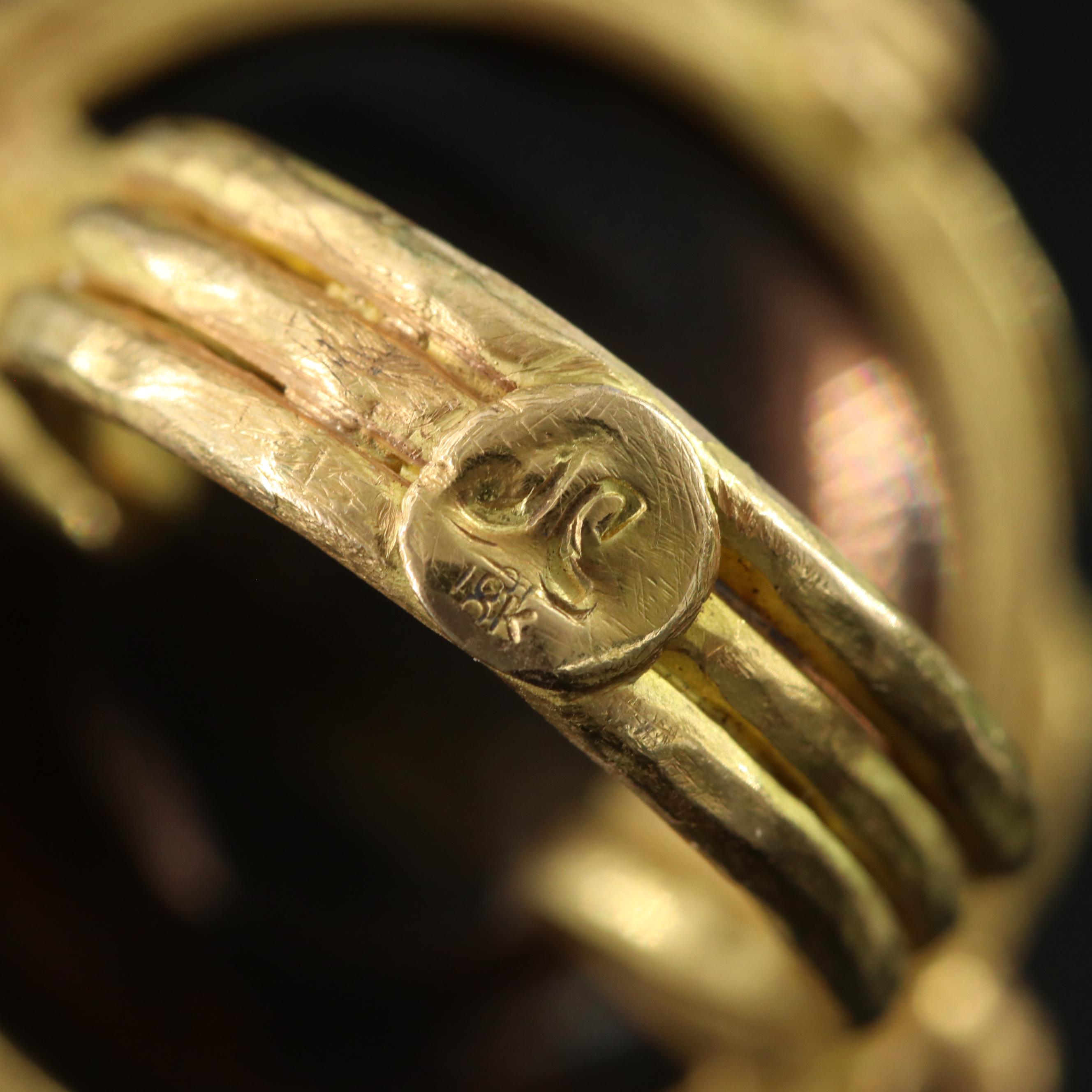 18K 82.24 CT Smoky Quartz and Tourmaline Ring