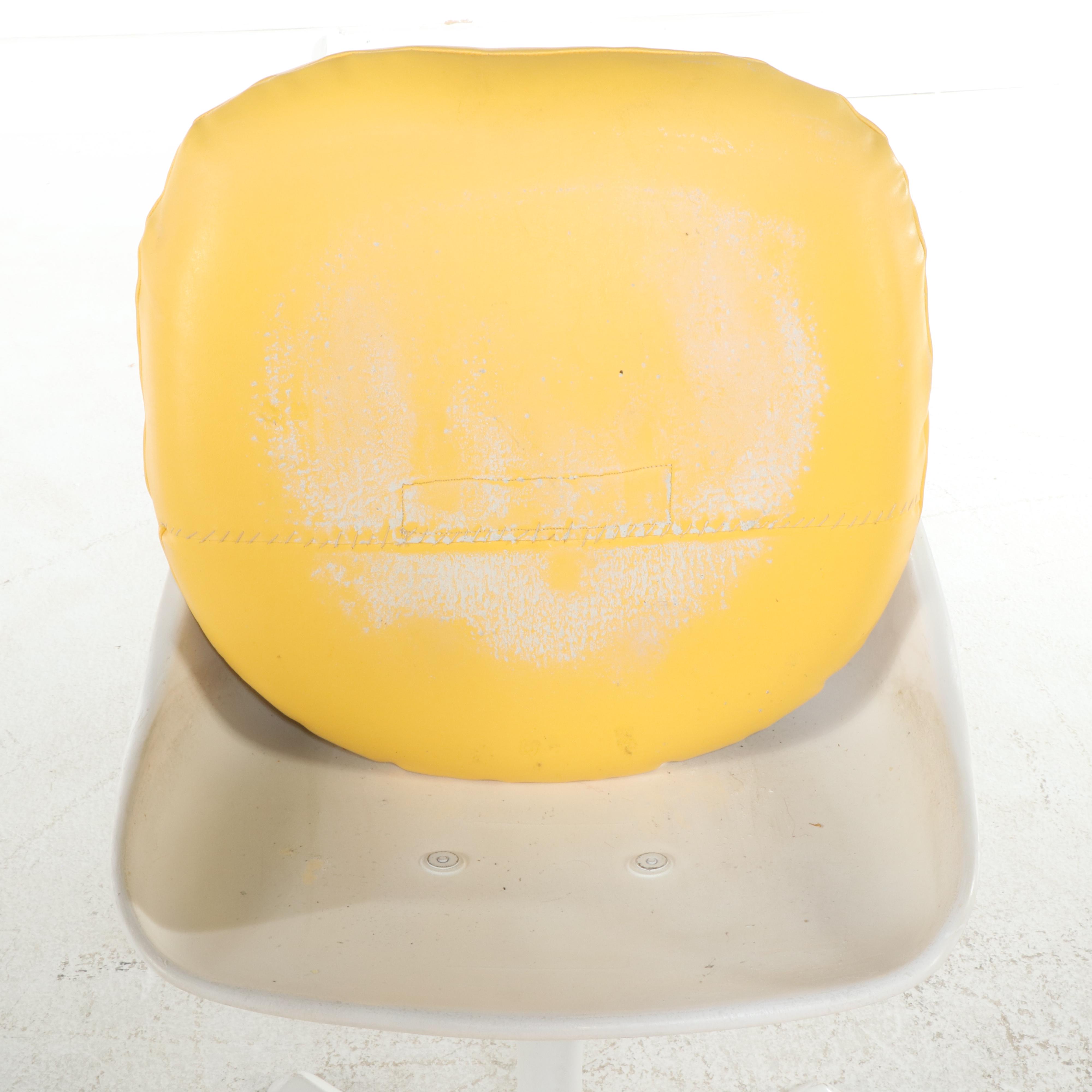 Pair of Burke Inc. Mid Century Modern Fiberglass and Aluminum "Tulip" Chairs