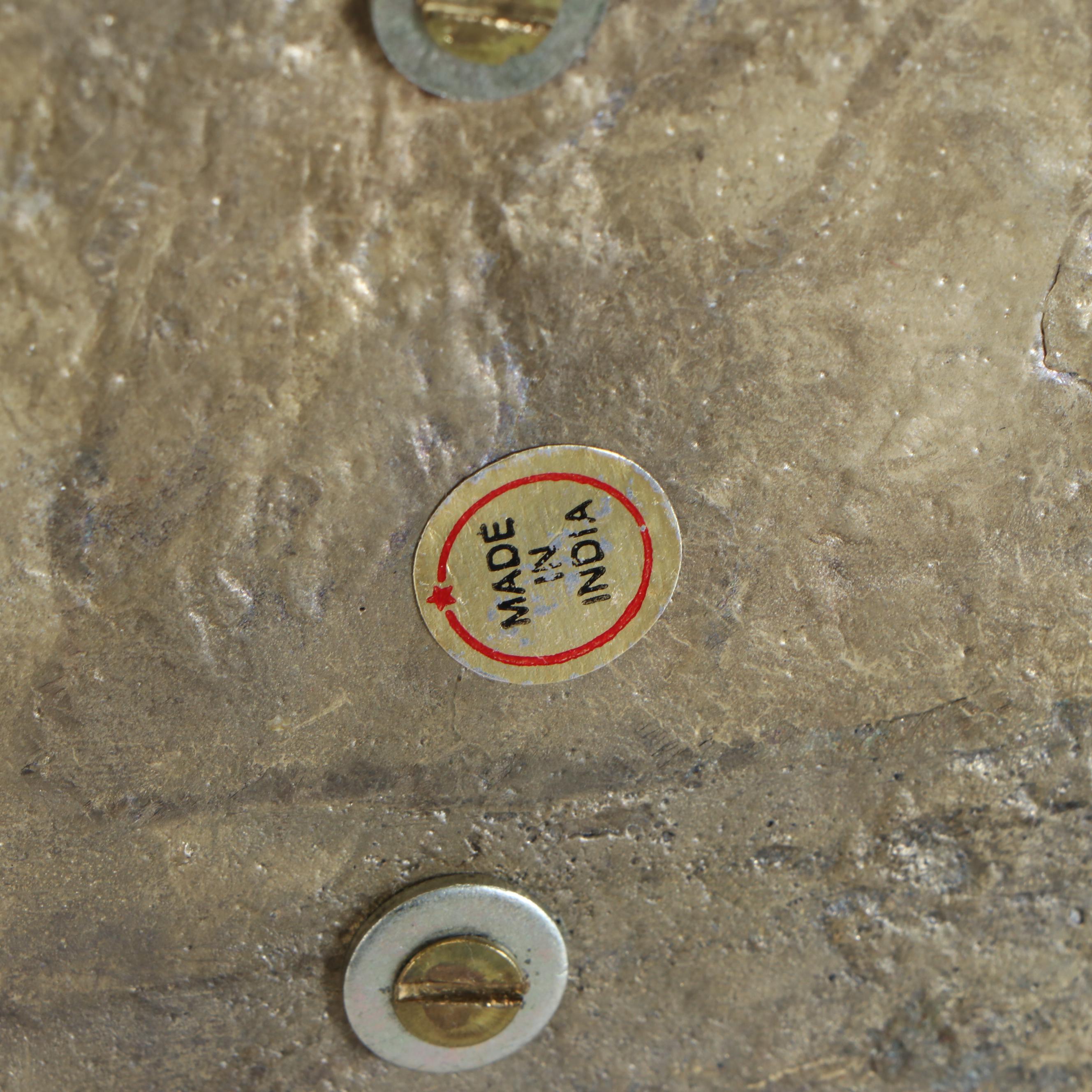 Cast Brass Stork Figures, Pair