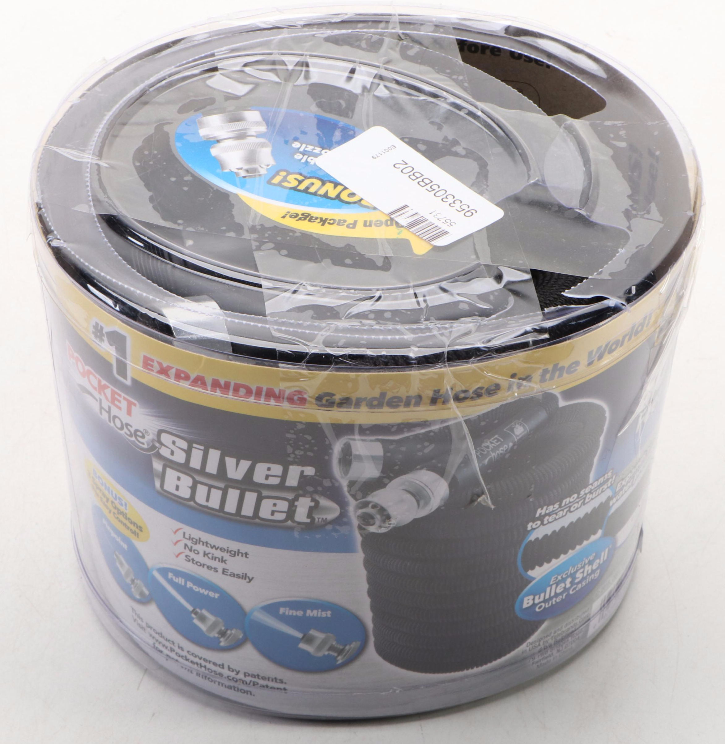 Pocket Hose Silver Bullet 50' Expandable Garden Hose in Retail Packaging