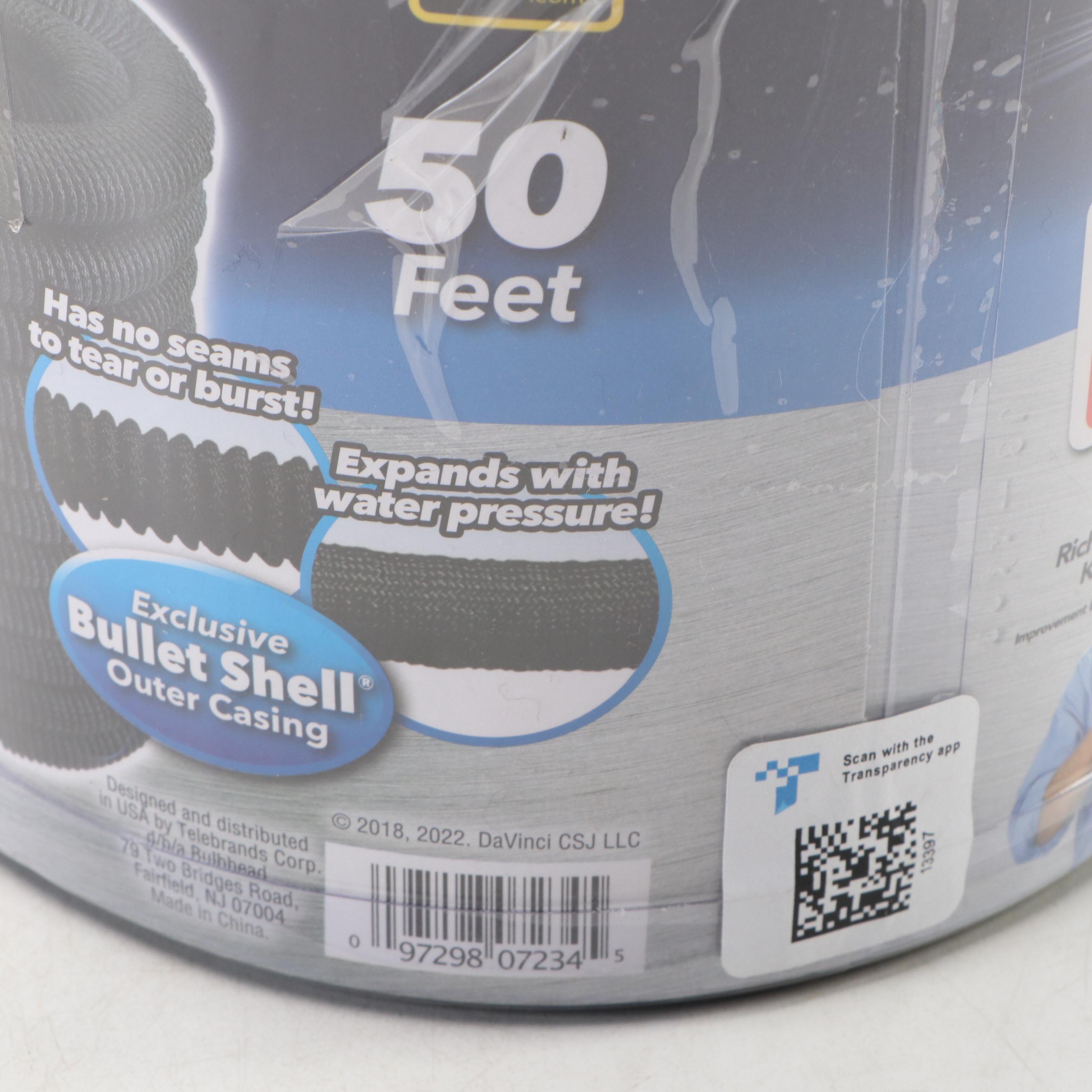 Pocket Hose Silver Bullet 50' Expandable Garden Hose in Retail Packaging