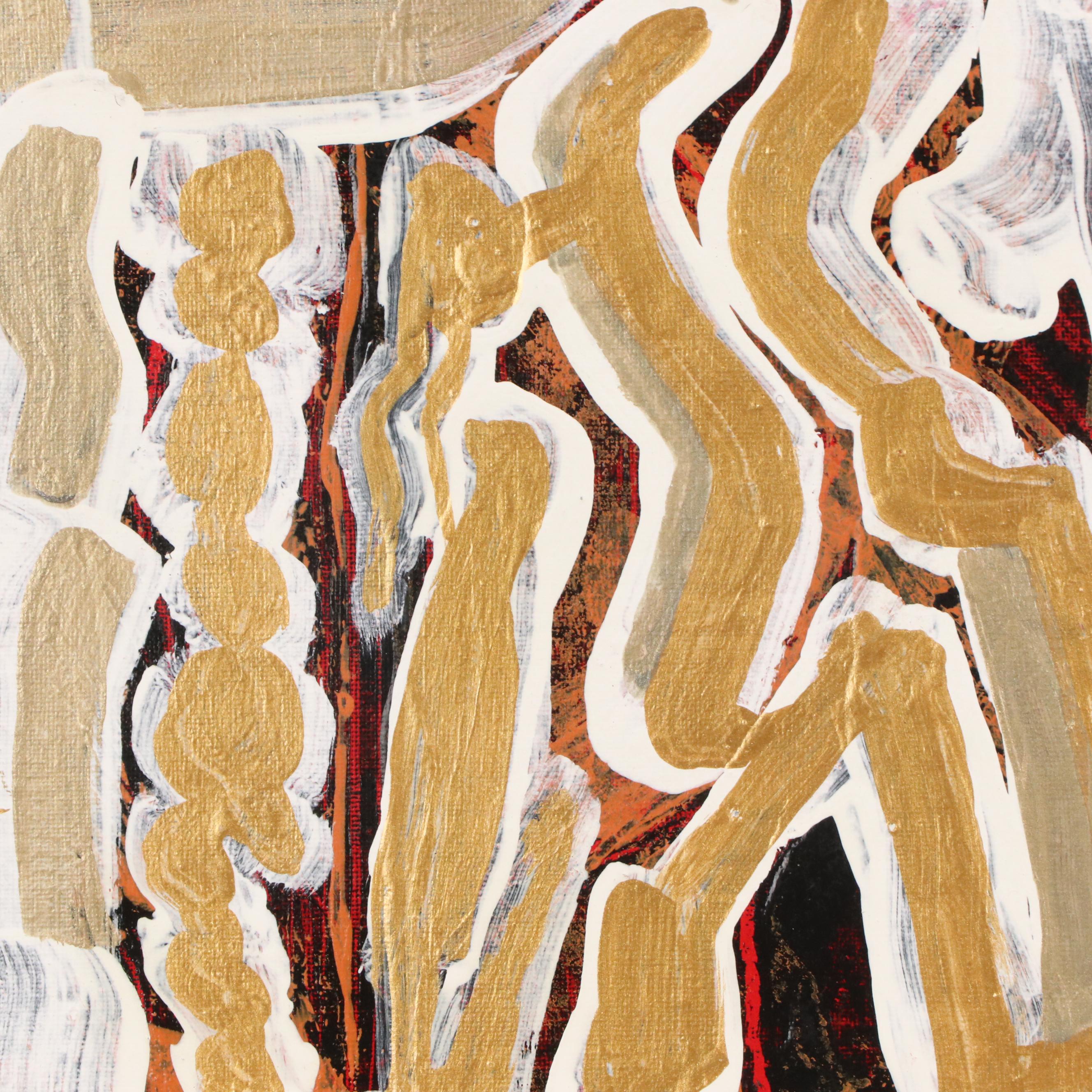 Ann Bowers Abstract Modernist Acrylic Painting, 21st Century