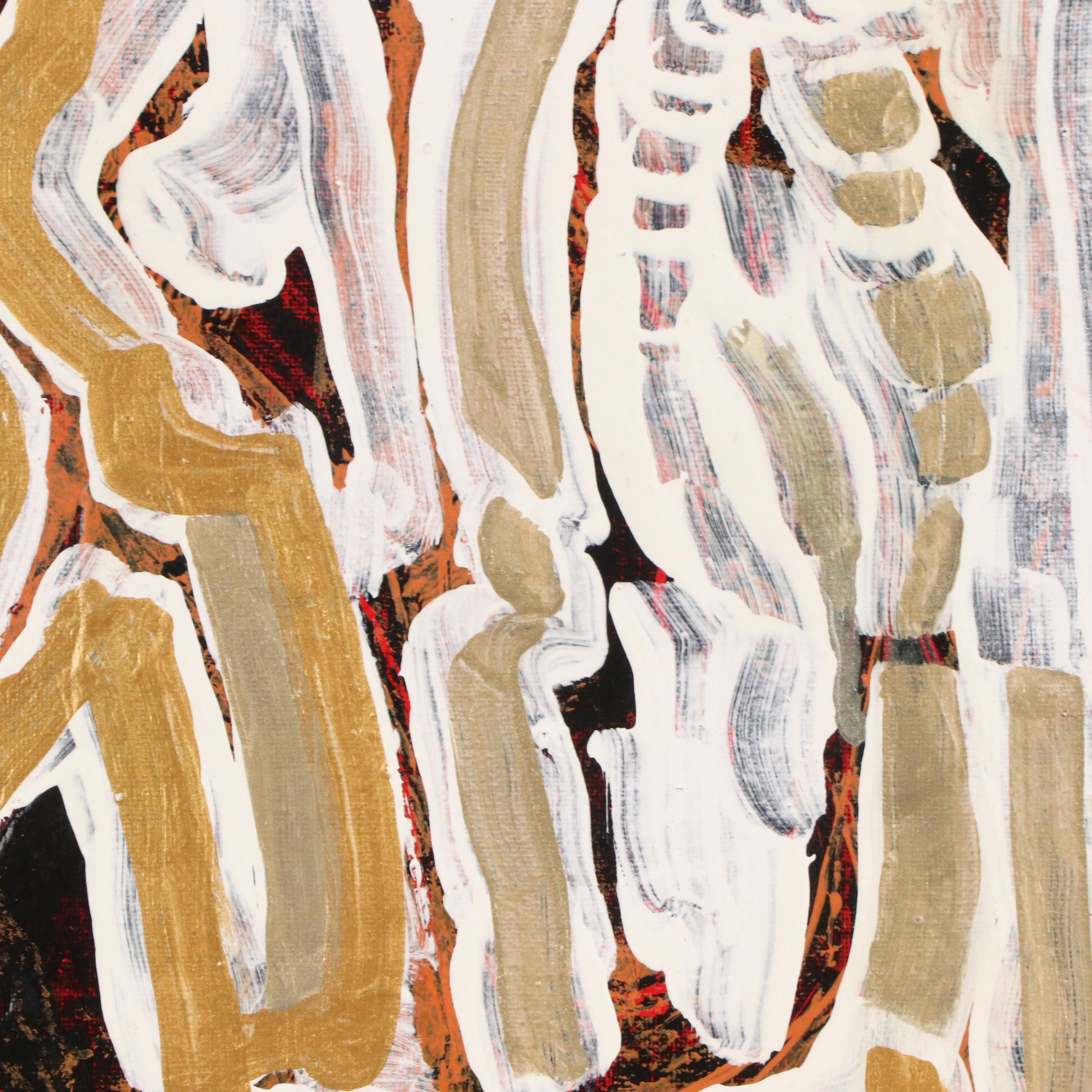 Ann Bowers Abstract Modernist Acrylic Painting, 21st Century