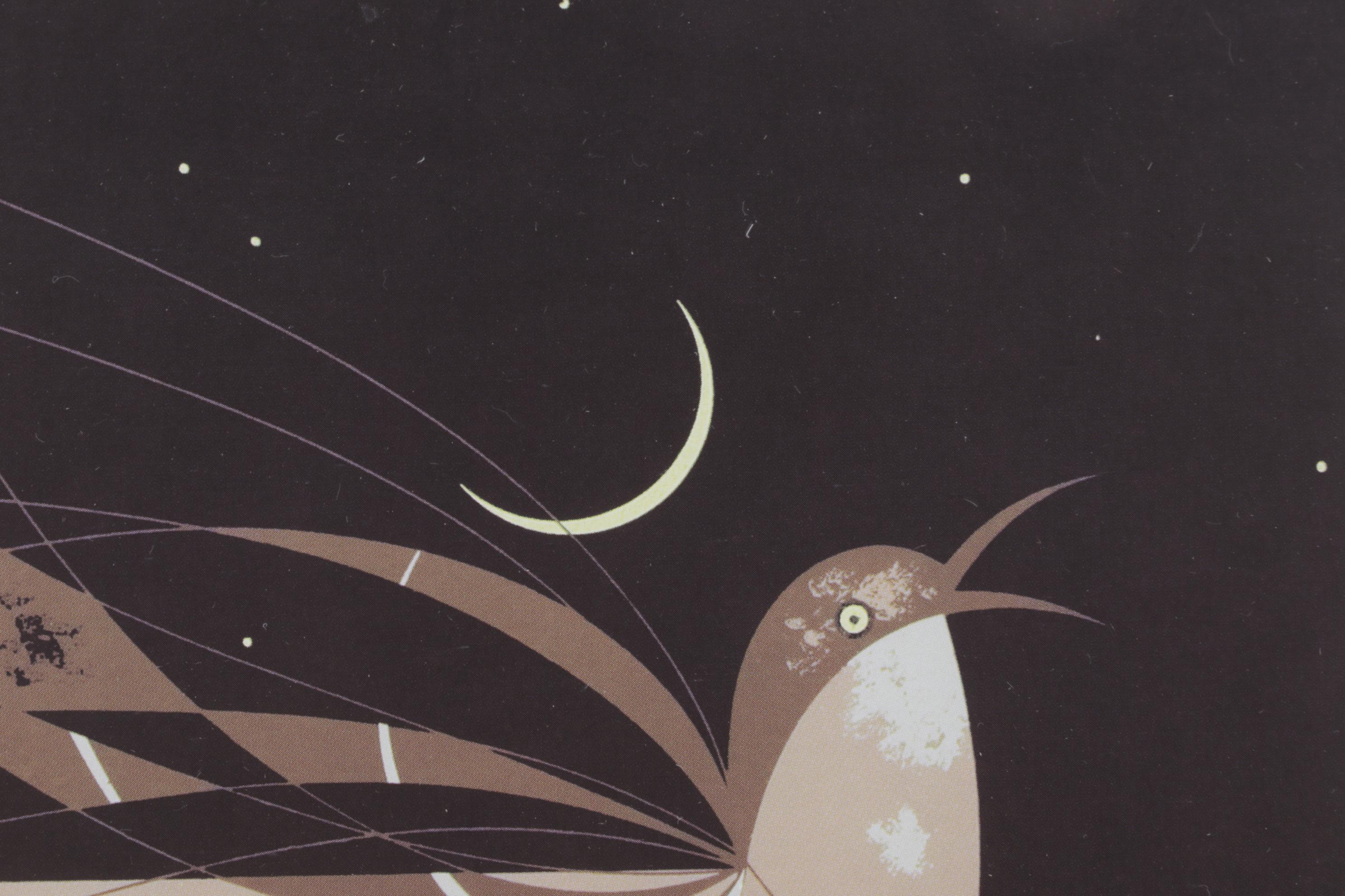 Charley Harper Offset Lithograph "Mockingbird", Mid-20th C.