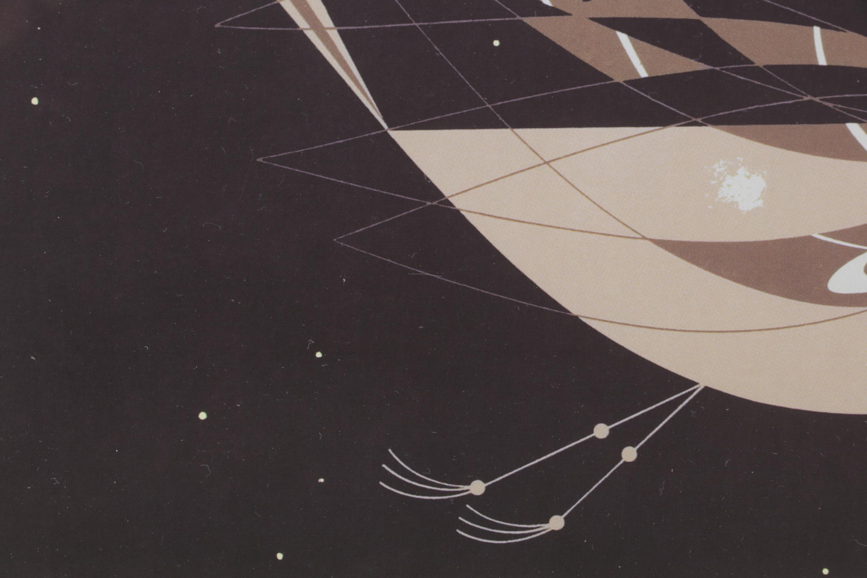 Charley Harper Offset Lithograph "Mockingbird", Mid-20th C.