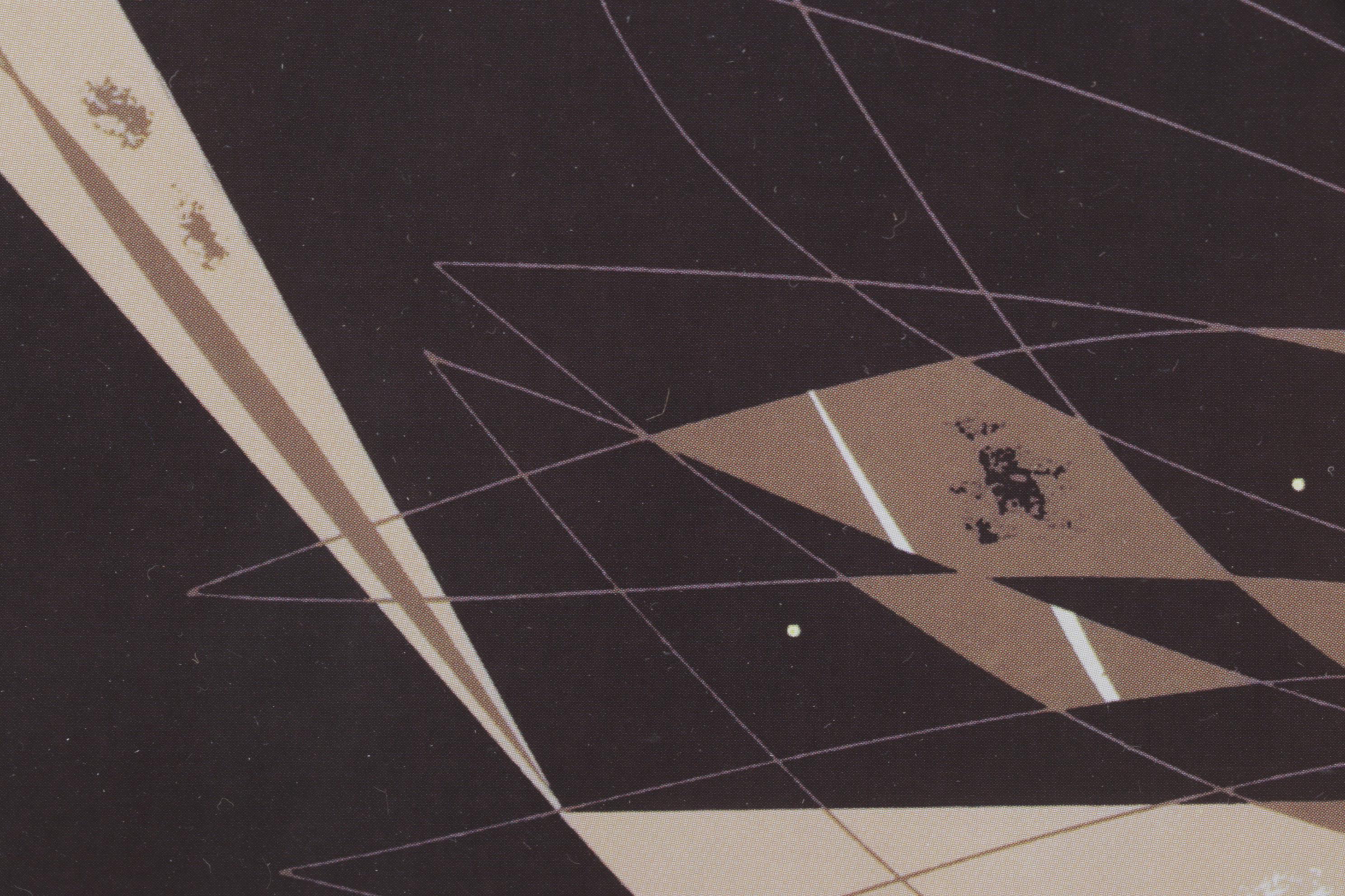 Charley Harper Offset Lithograph "Mockingbird", Mid-20th C.