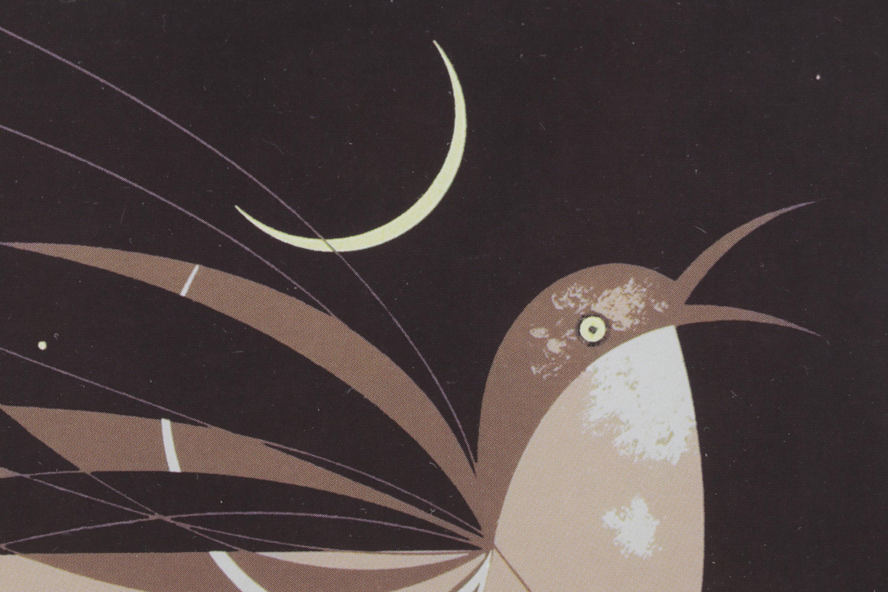 Charley Harper Offset Lithograph "Mockingbird", Mid-20th C.