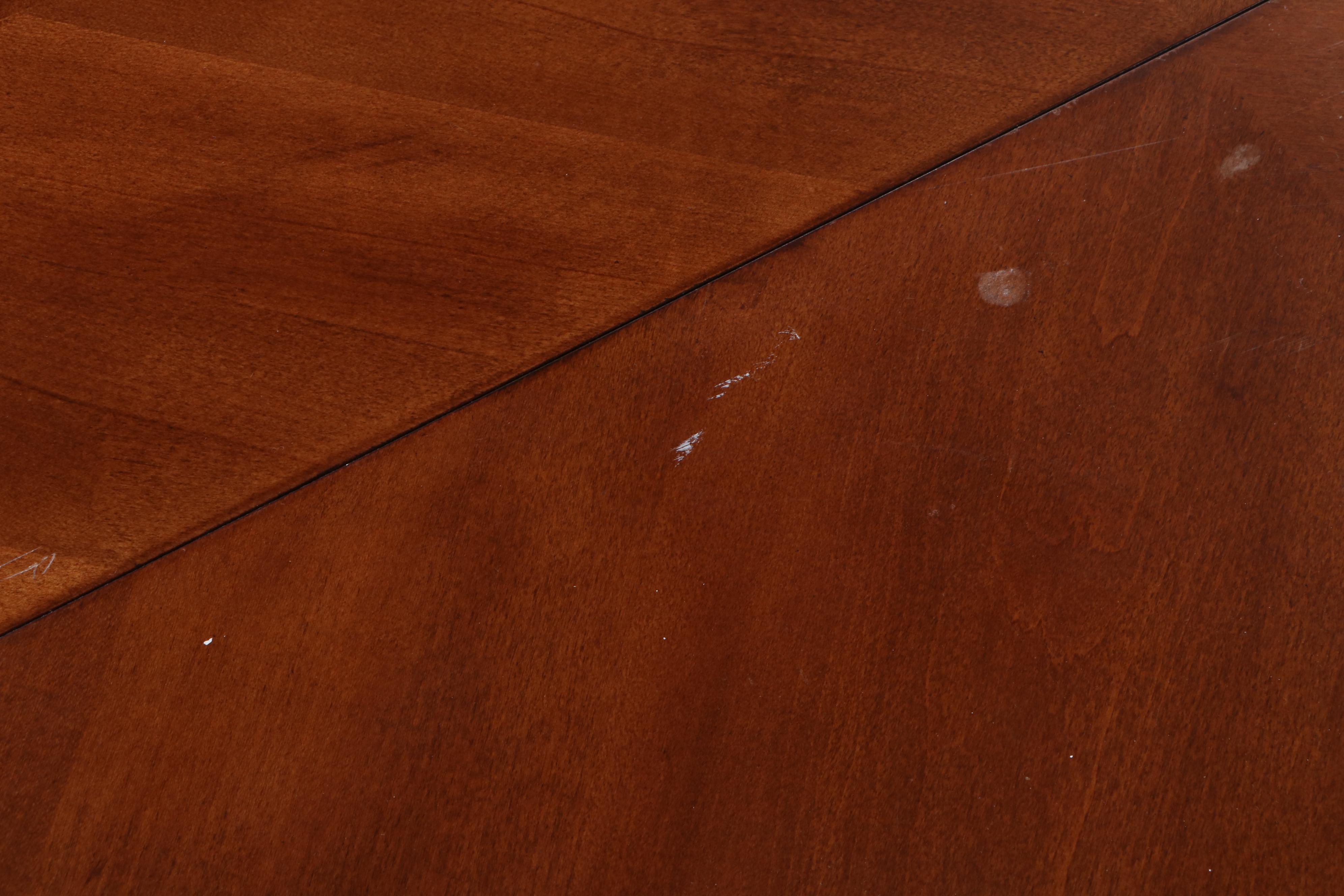 Markor International Contemporary Cherry Finish Dining Table and Four Chairs