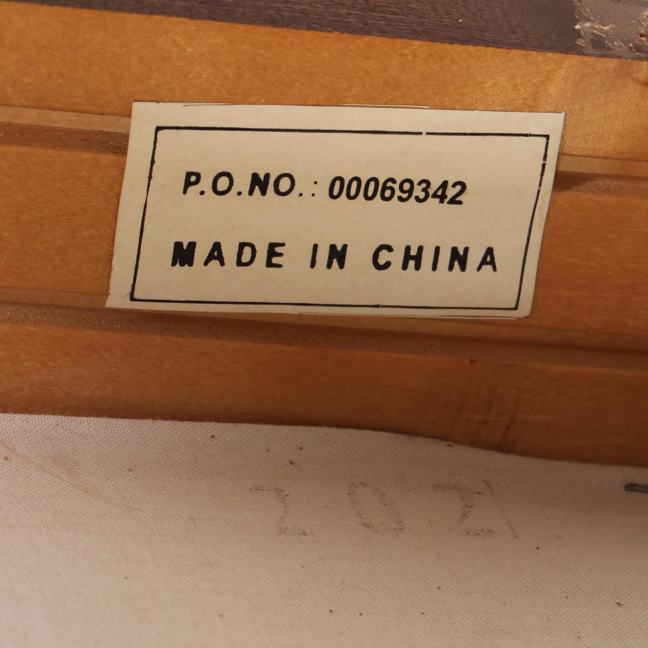 Markor International Contemporary Cherry Finish Dining Table and Four Chairs