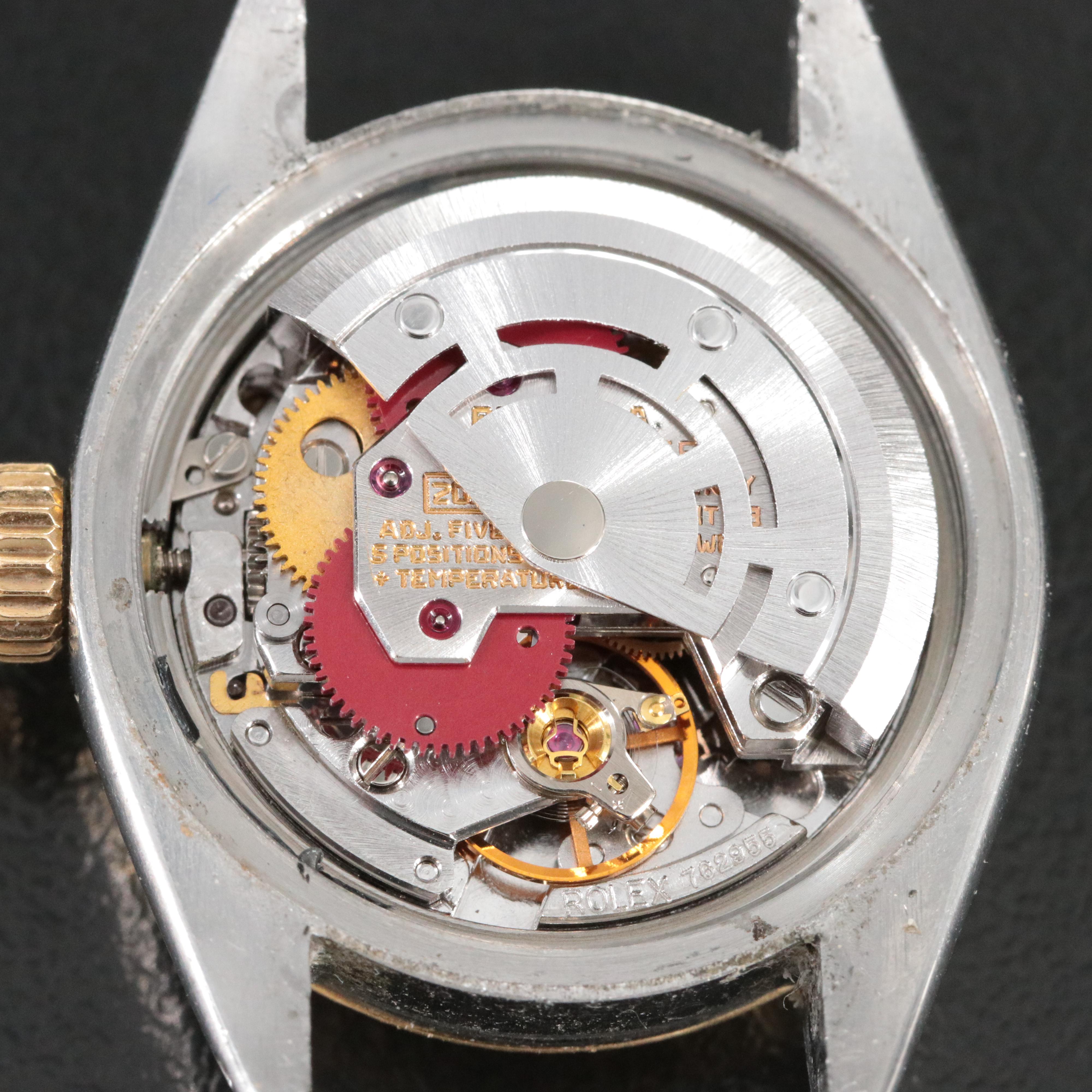 1979 Rolex 14K and Stainless Steel Custom Date Watch