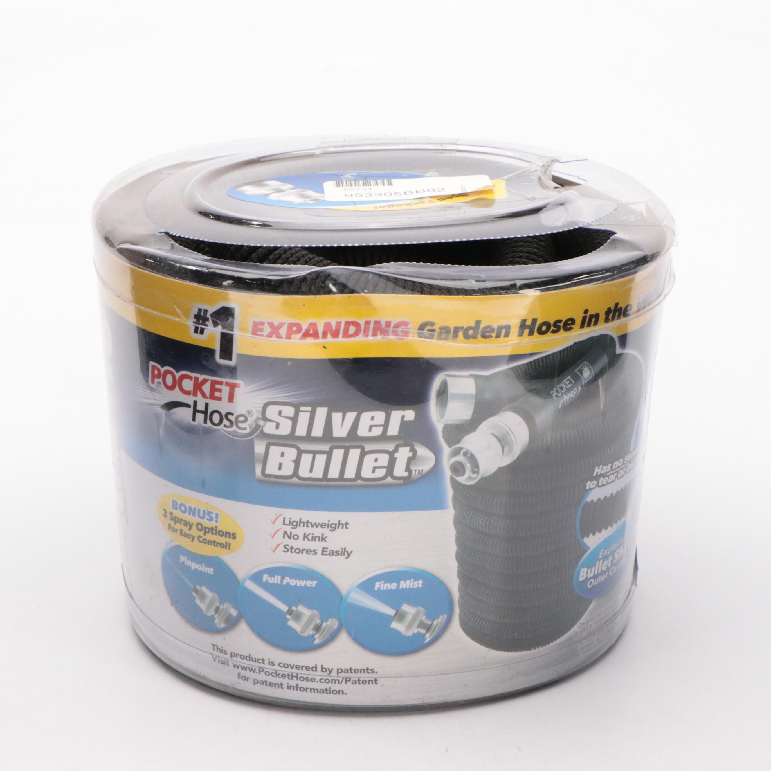 Pocket Hose Silver Bullet 50' Expandable Garden Hose in Retail Packaging