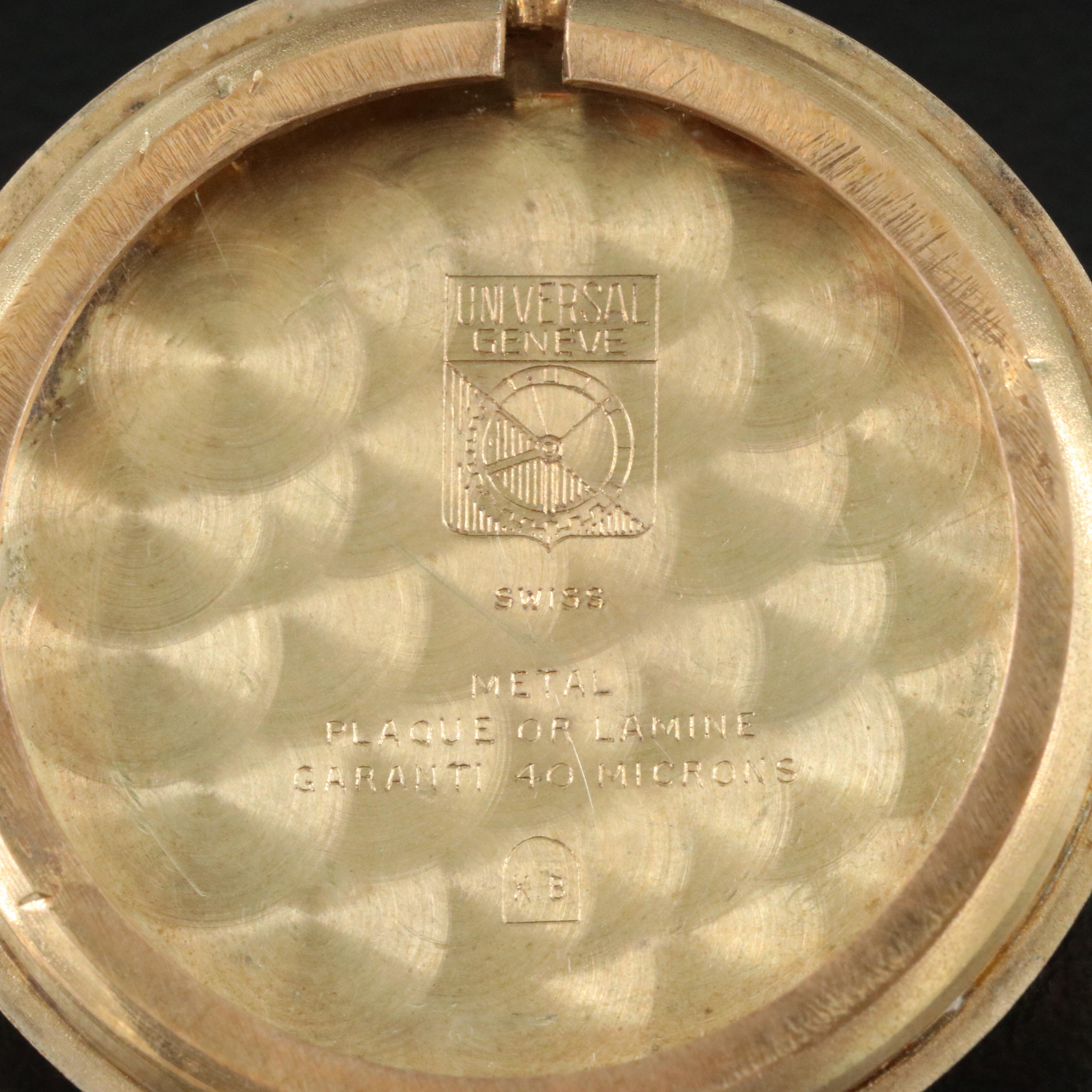 Vintage Universal Geneve Roman Numeral 35mm Gold-Plated Watch