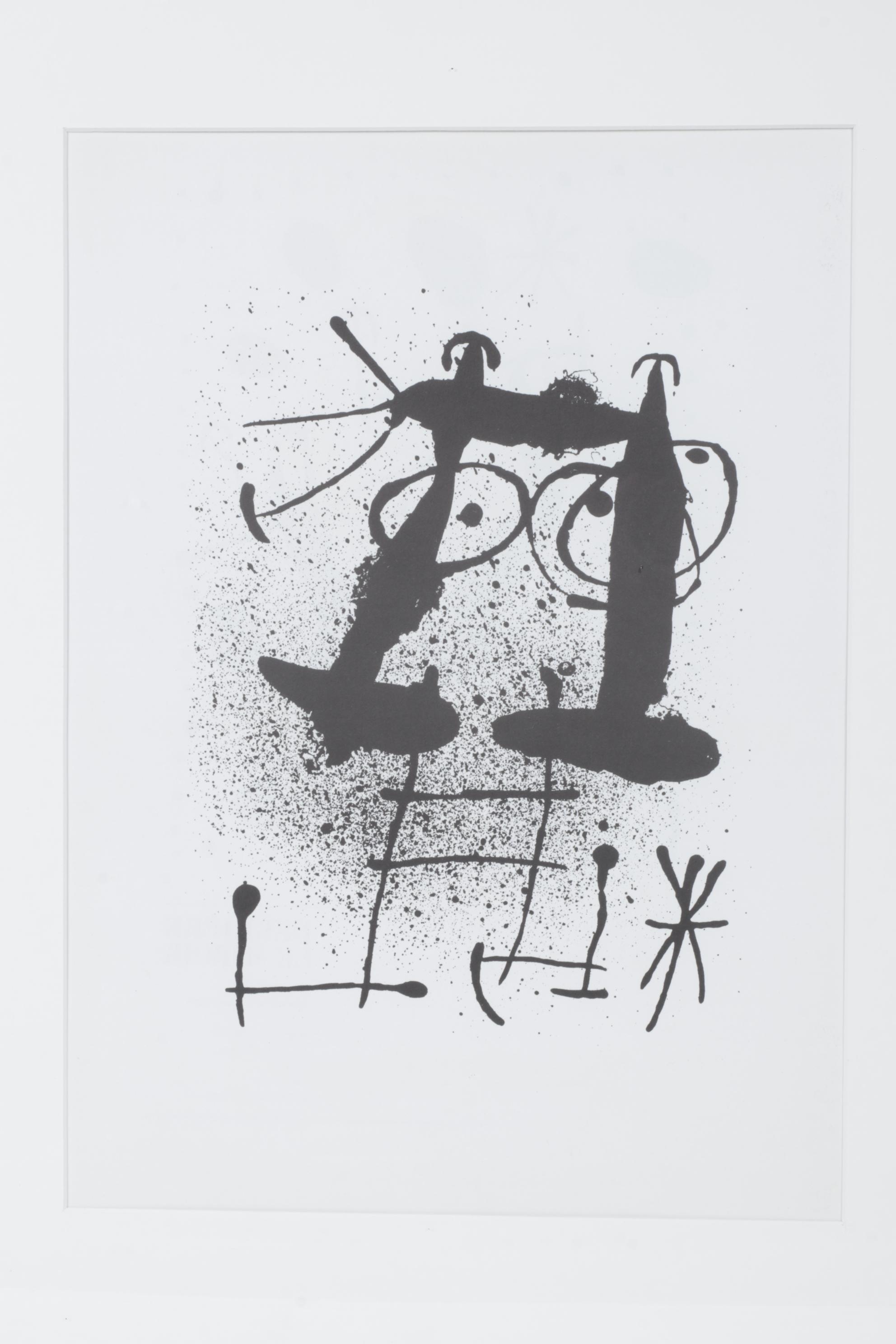 Joan Miró Lithograph for "Derrière le Miroir," 1967