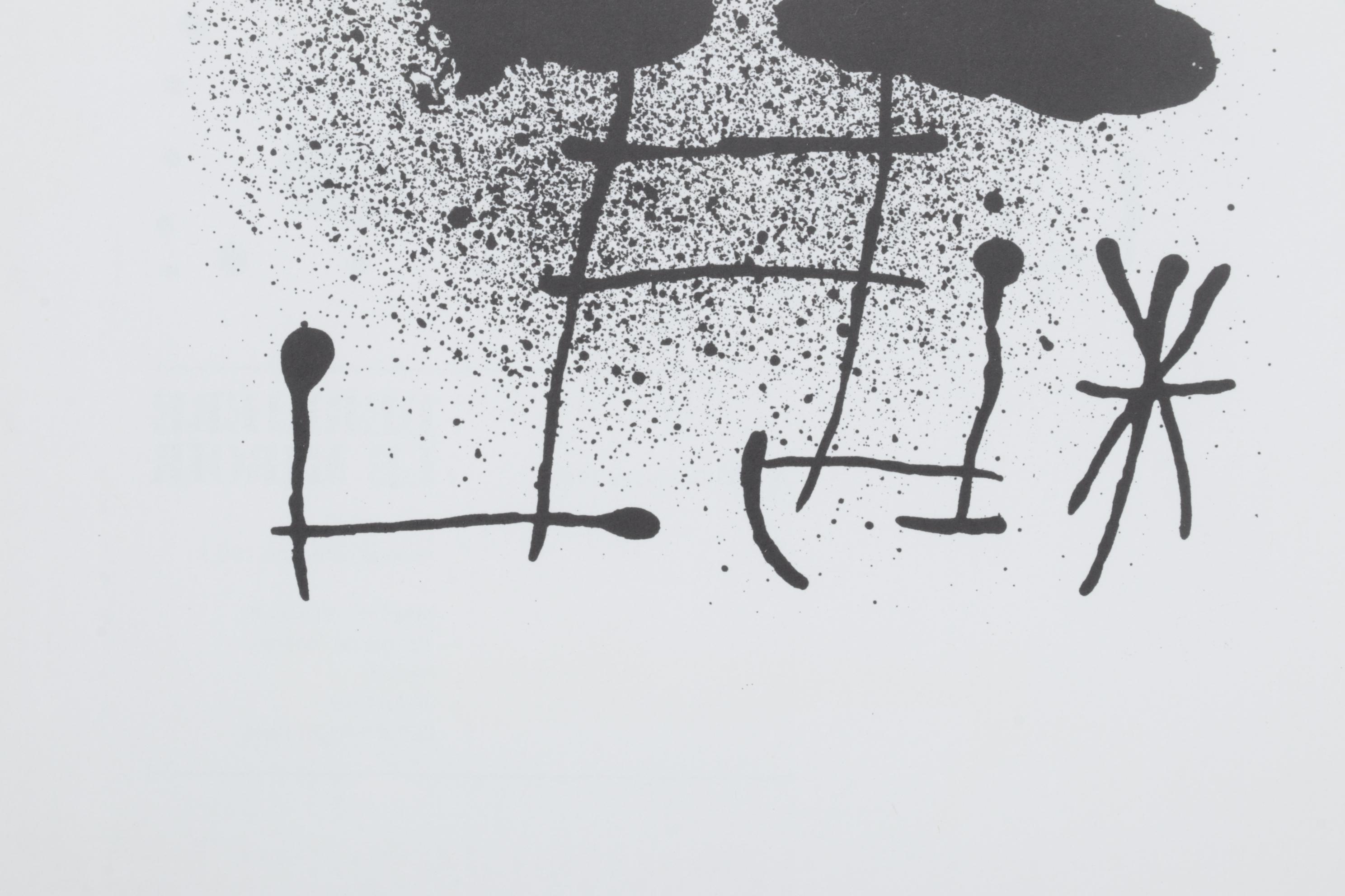 Joan Miró Lithograph for "Derrière le Miroir," 1967