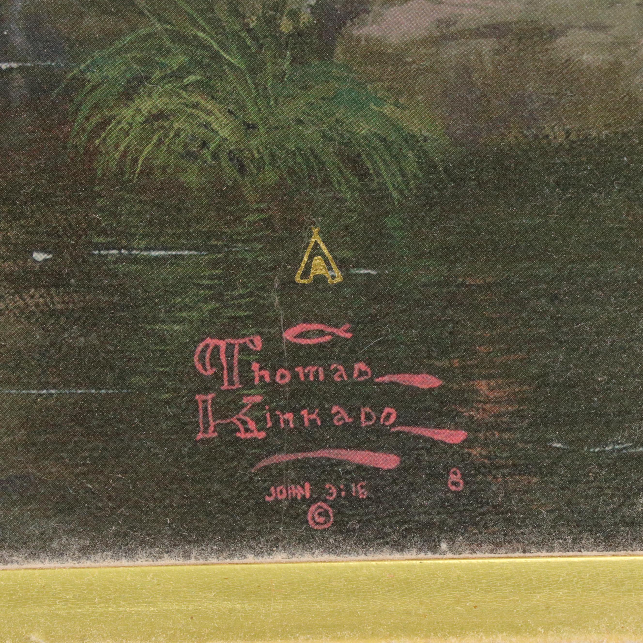 Offset Lithograph After Thomas Kinkade "The Mountains Declare His Glory"