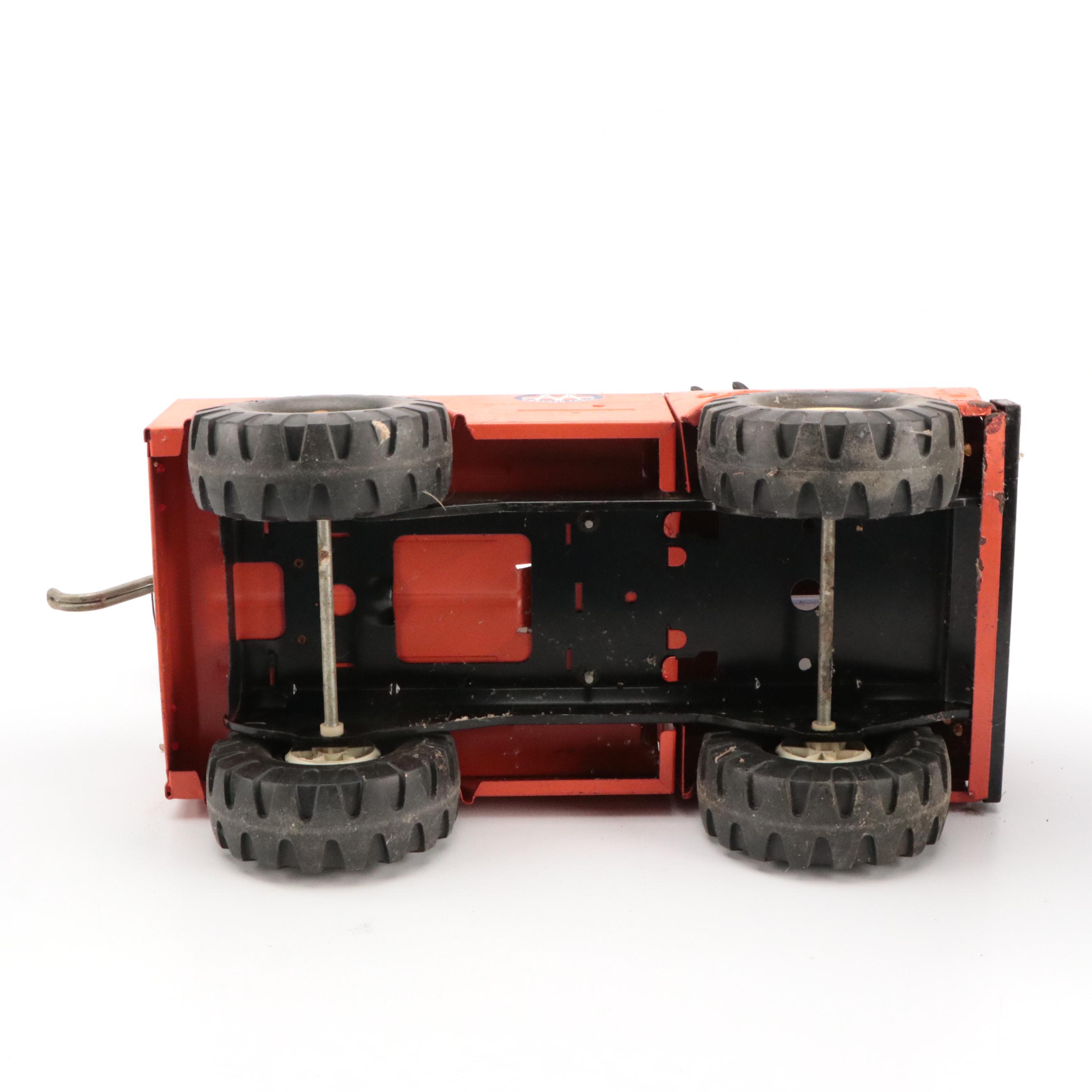 Tonka Wrecker Truck and Crane Truck Pressed Steel Toys