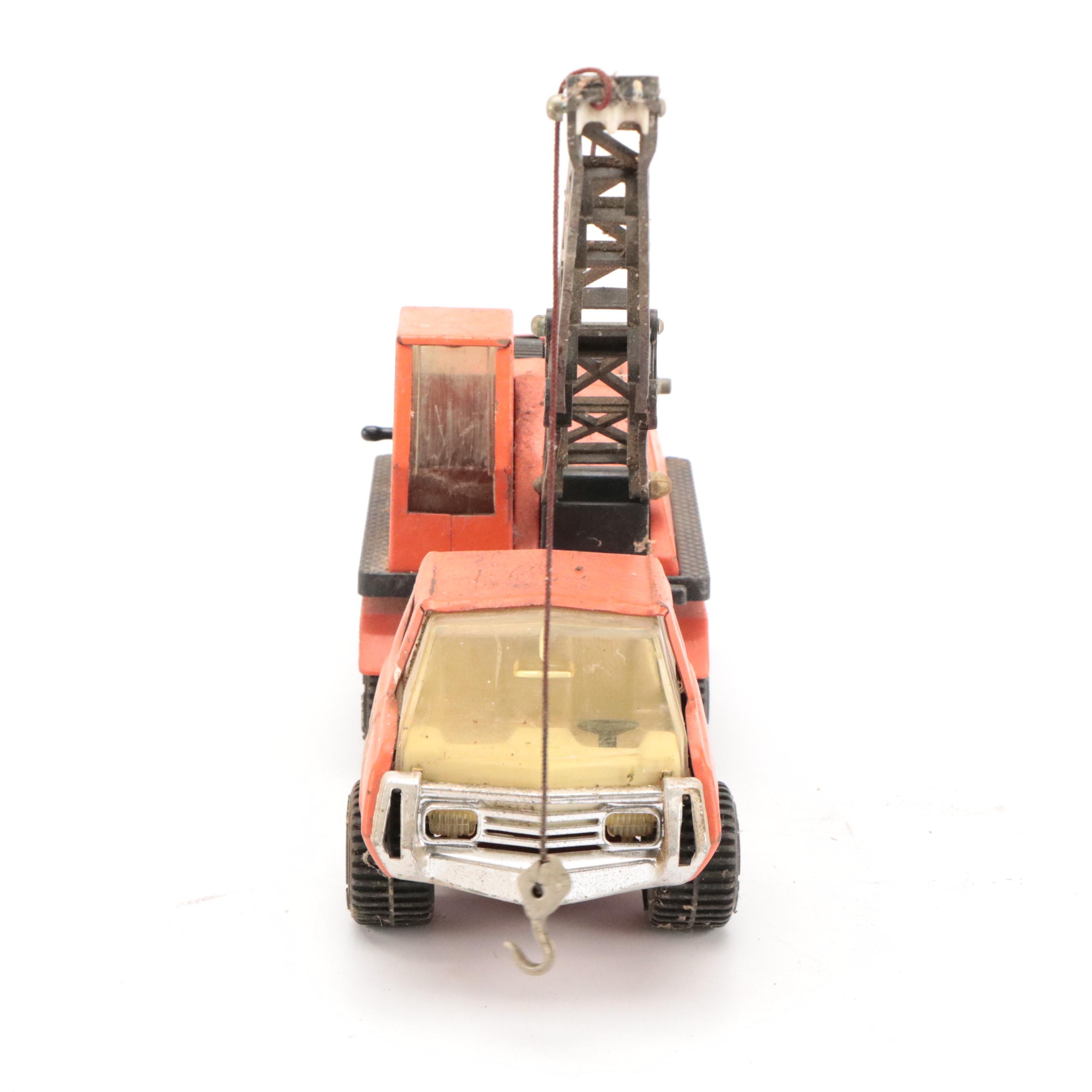 Tonka Wrecker Truck and Crane Truck Pressed Steel Toys