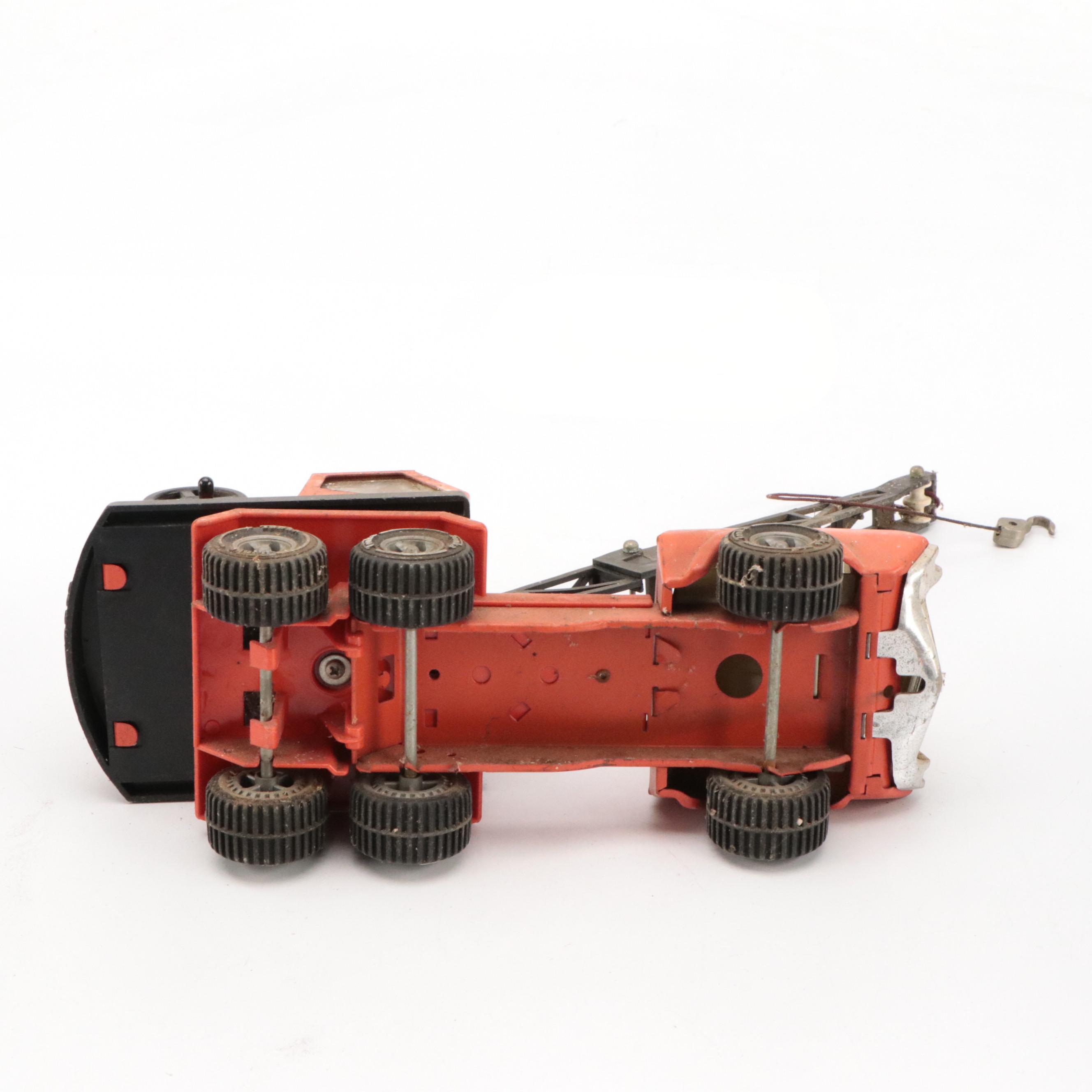 Tonka Wrecker Truck and Crane Truck Pressed Steel Toys